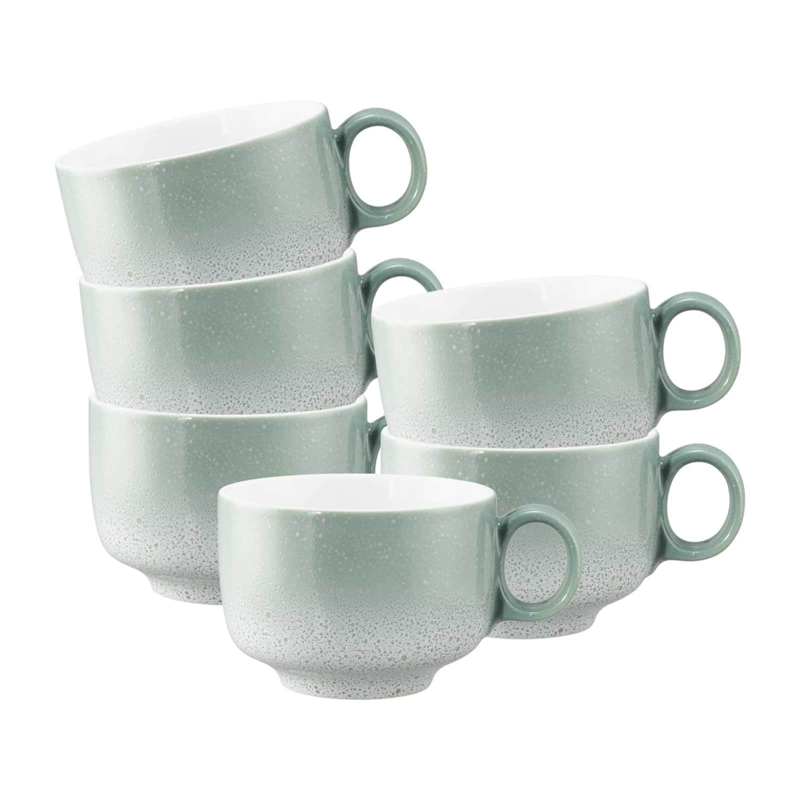 Seltmann Weiden Milchkaffeetassen mit Henkel Sento Home 350 ml 6er Set