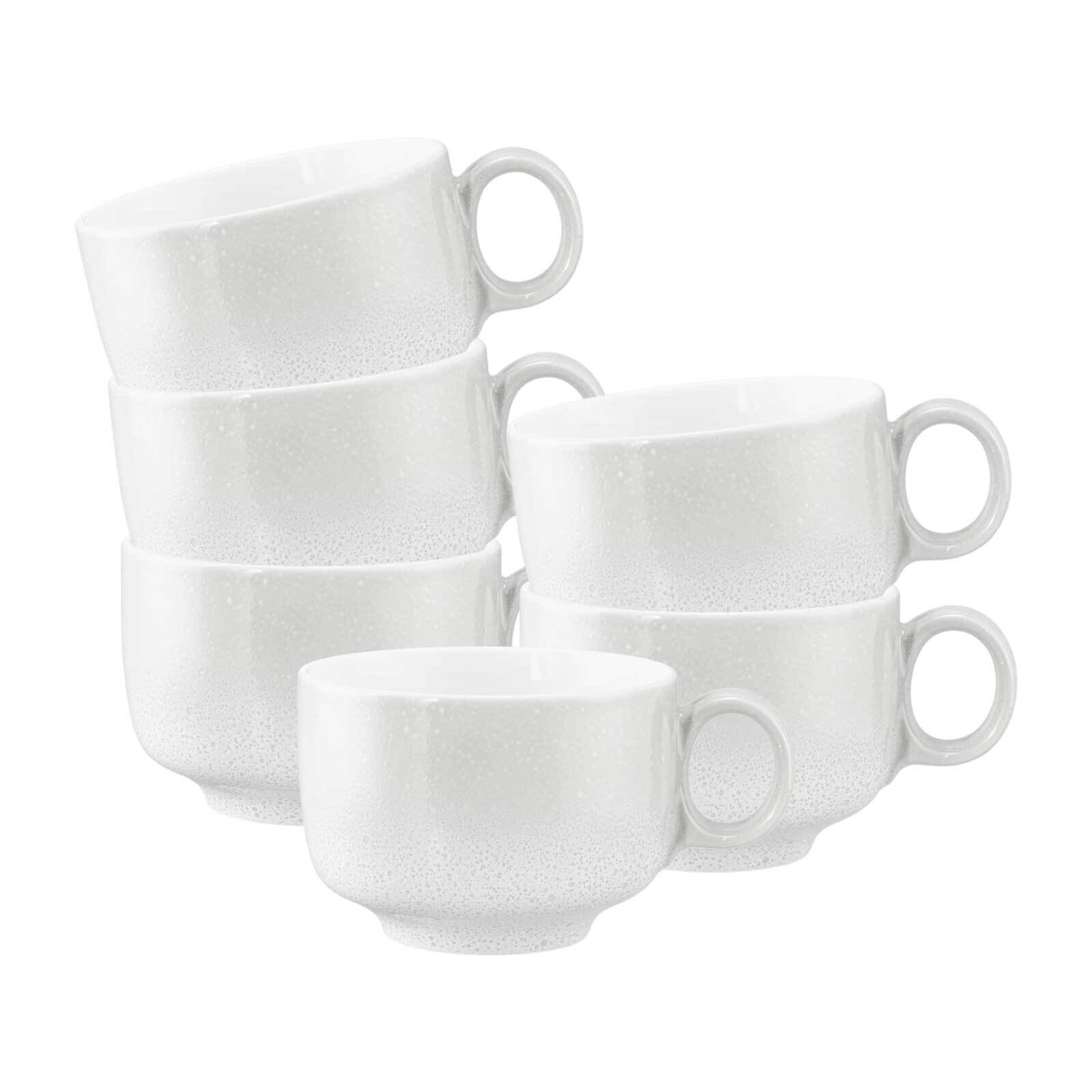 Seltmann Weiden Milchkaffeetassen mit Henkel Sento Home 350 ml 6er Set