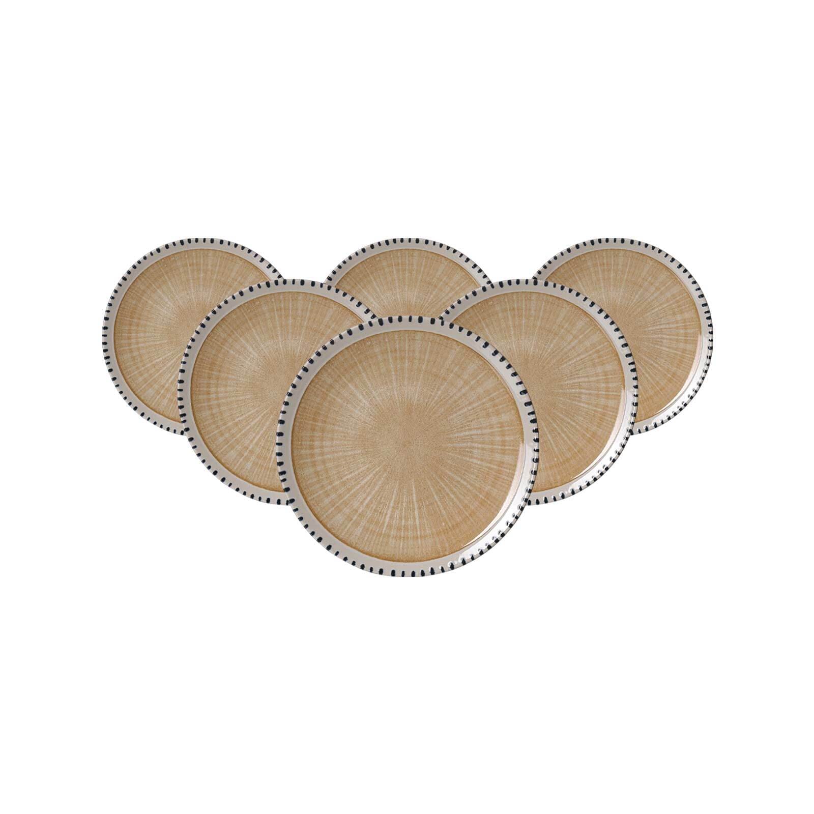 Ritzenhoff & Breker Dessertteller Natura &oslash; 20,5 cm 6er Set - Bild 1