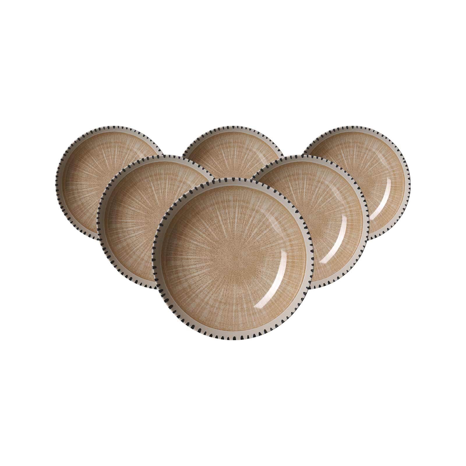 Ritzenhoff & Breker Suppenteller Natura &oslash; 21 cm 6er Set - Bild 1