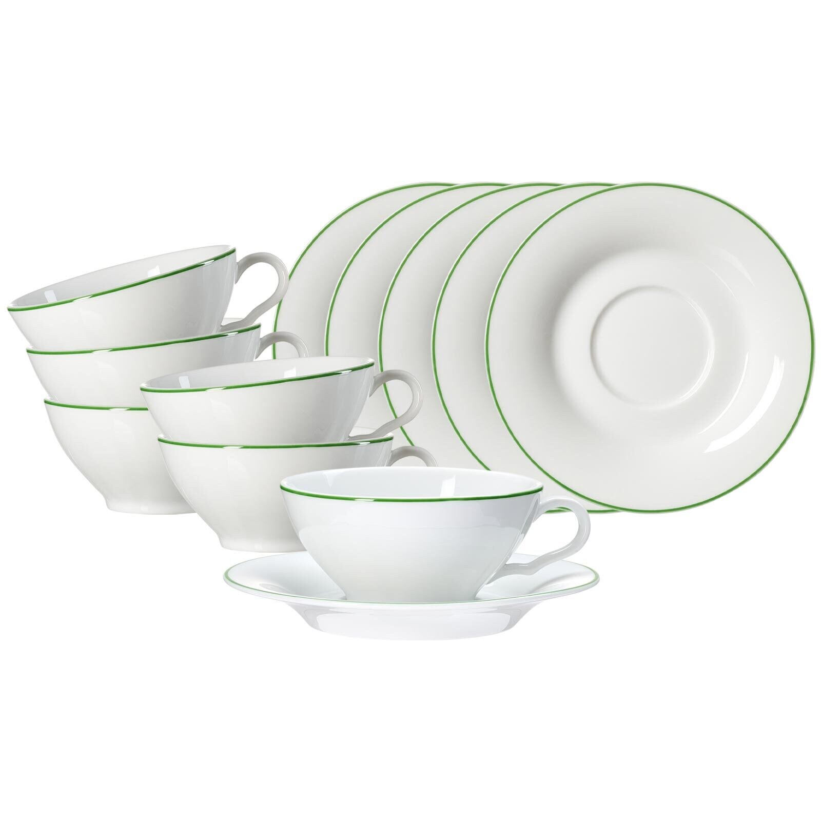 Teetassen mit Untertassen Ostfriese  6er Set