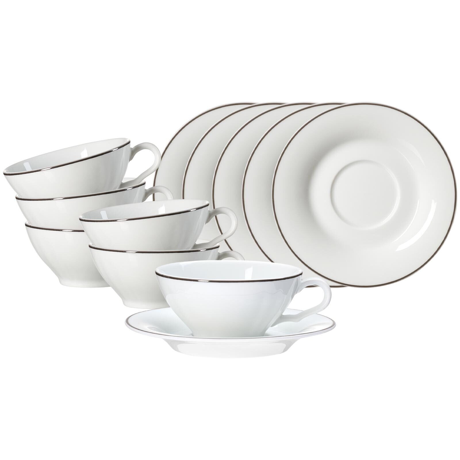 Teetassen mit Untertassen Ostfriese  6er Set