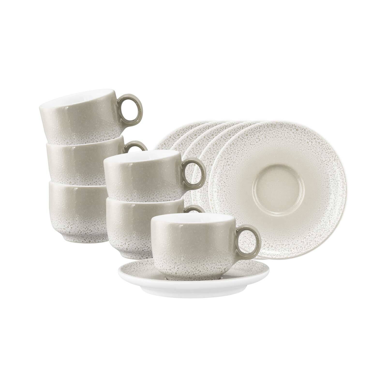 Espressotassen mit Untertassen Sento Home  6er Set
