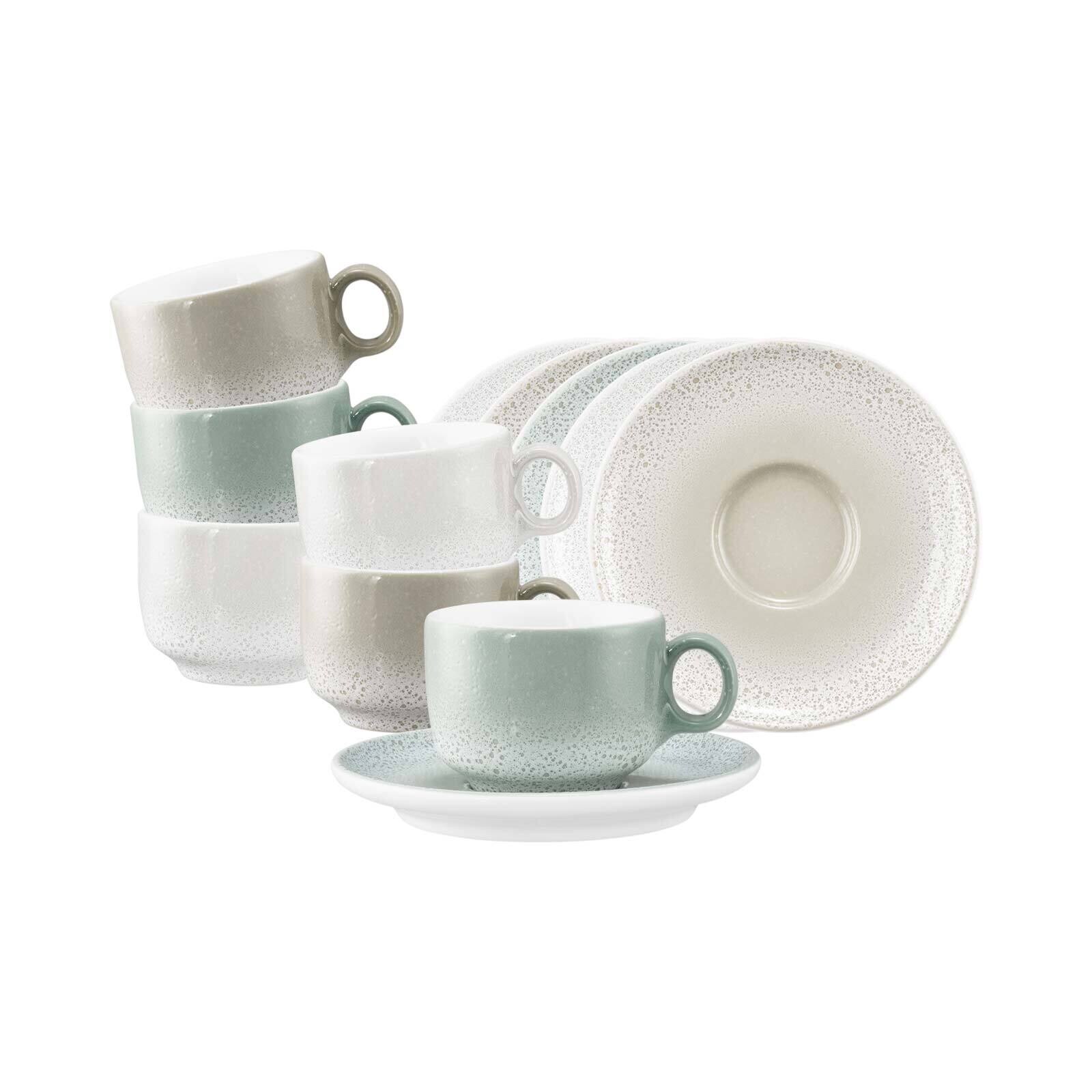 Espressotassen mit Untertassen Sento Home  6er Set
