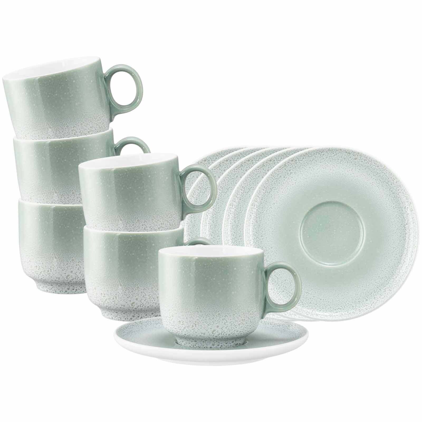 Cappuccinotassen mit Untertassen Sento Home  6er Set