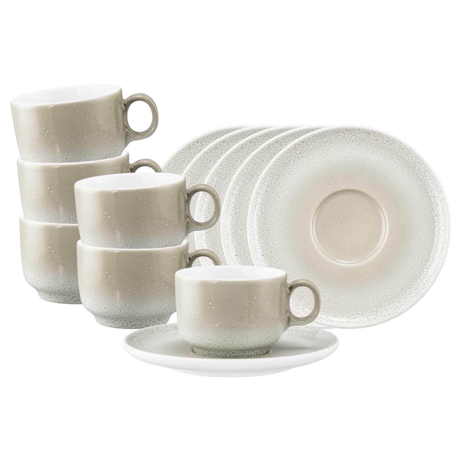 Seltmann Weiden Kaffeetassen mit Untertassen Sento Home 210 ml 6er Set - Bild 1