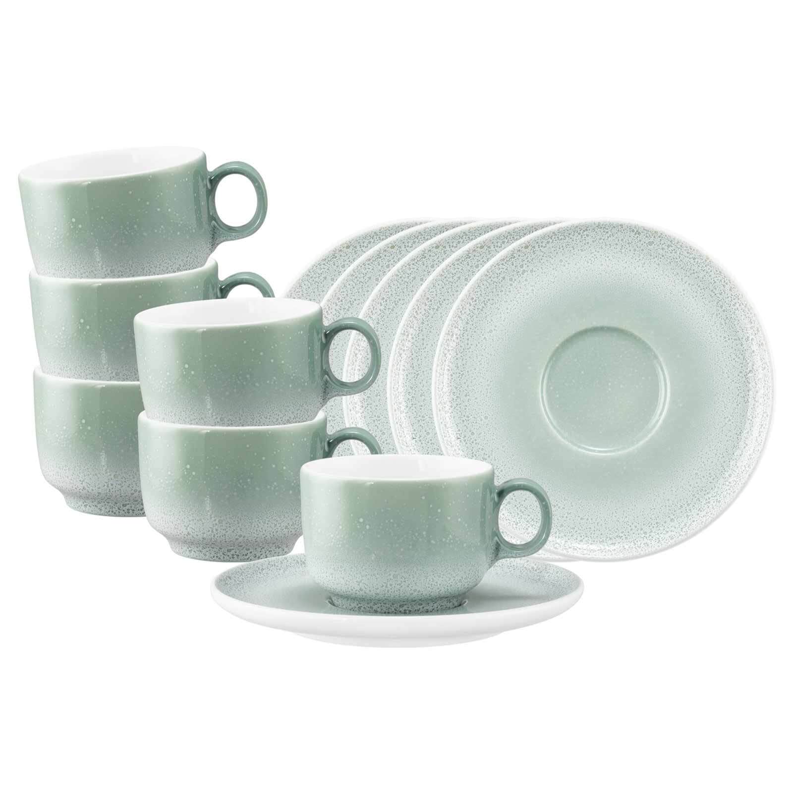 Kaffeetassen mit Untertassen Sento Home  6er Set