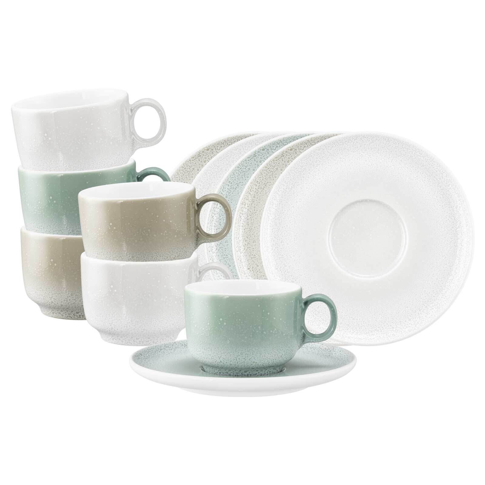 Kaffeetassen mit Untertassen Sento Home  6er Set