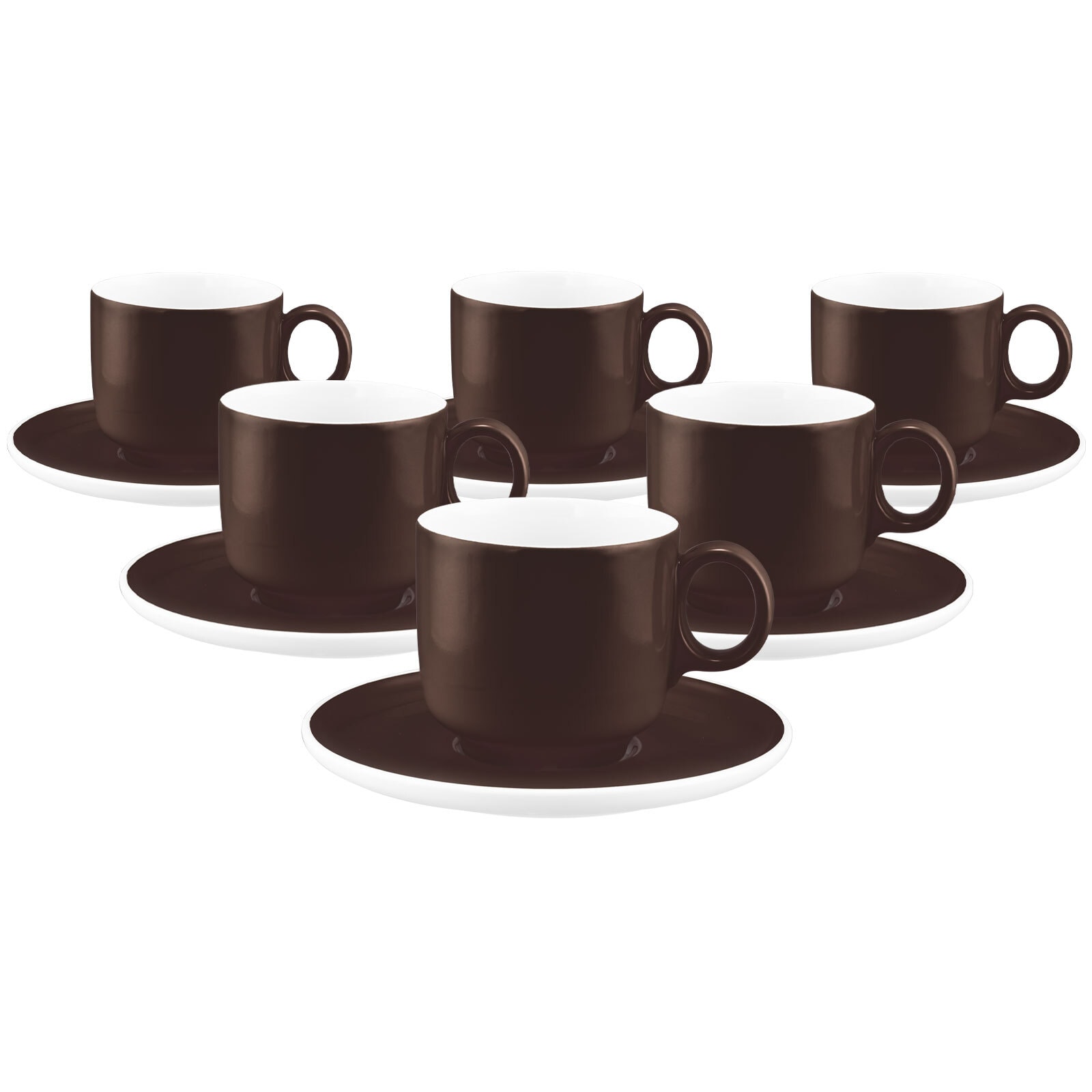 Seltmann Weiden Cappuccinotassen mit Untertassen Sento Home Pure Colors 300 ml 6er Set - Bild 1