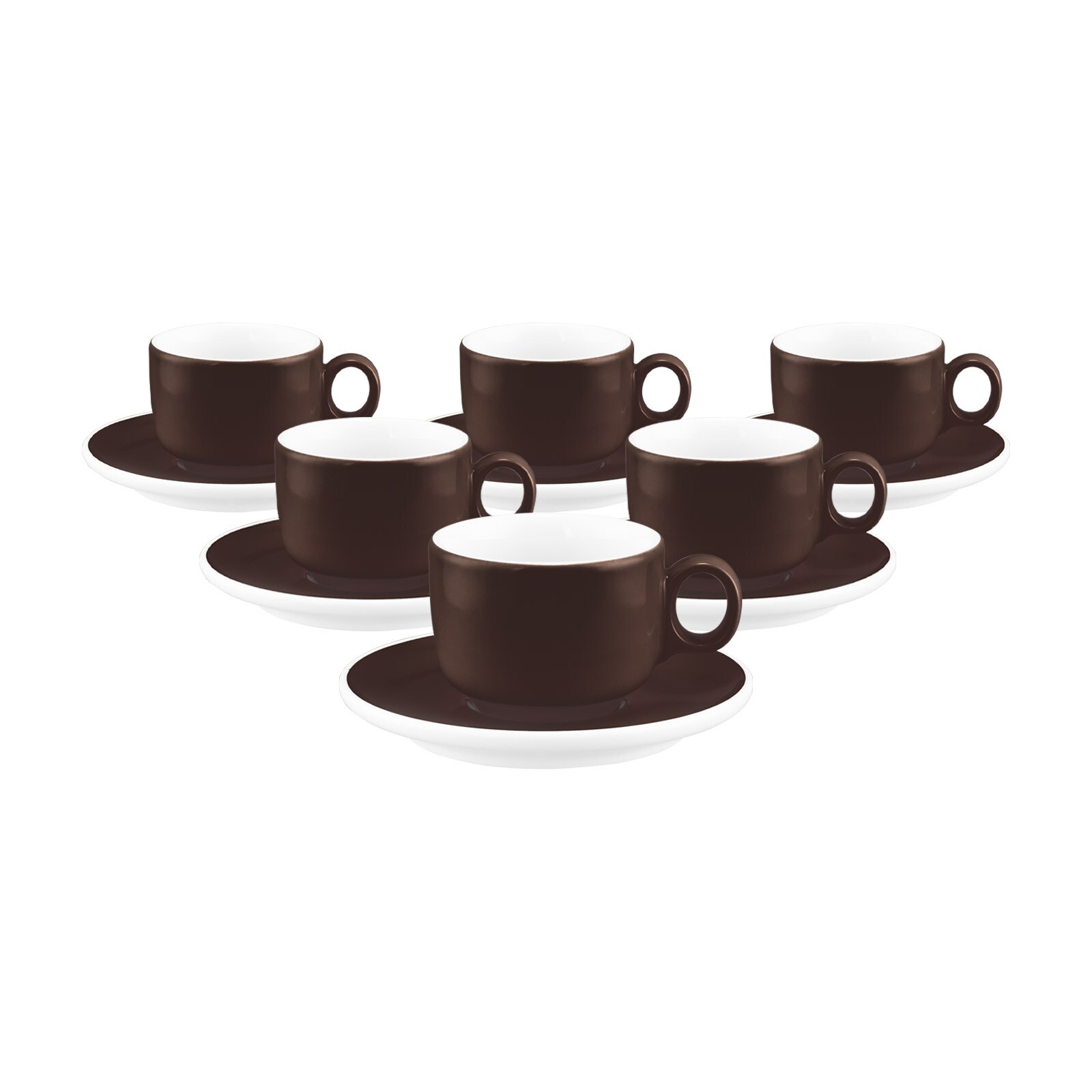 Seltmann Weiden Espressotassen mit Untertassen Sento Home Pure Colors 80 ml 6er Set