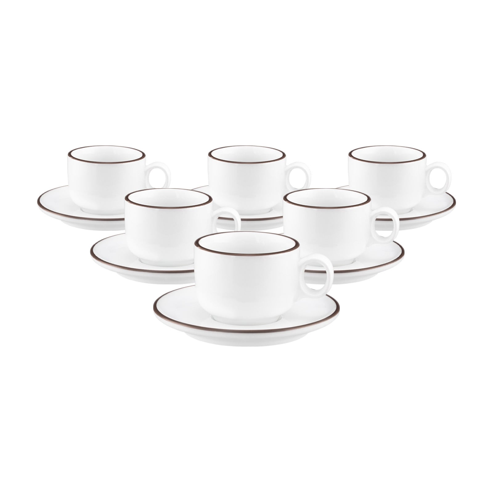 Seltmann Weiden Espressotassen mit Untertassen Sento Home Pure Lines 80 ml 6er Set - Bild 1