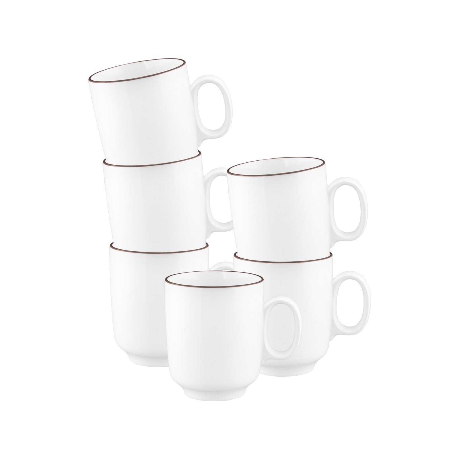 Seltmann Weiden Becher mit Henkel Sento Home Pure Lines 400 ml 6er Set