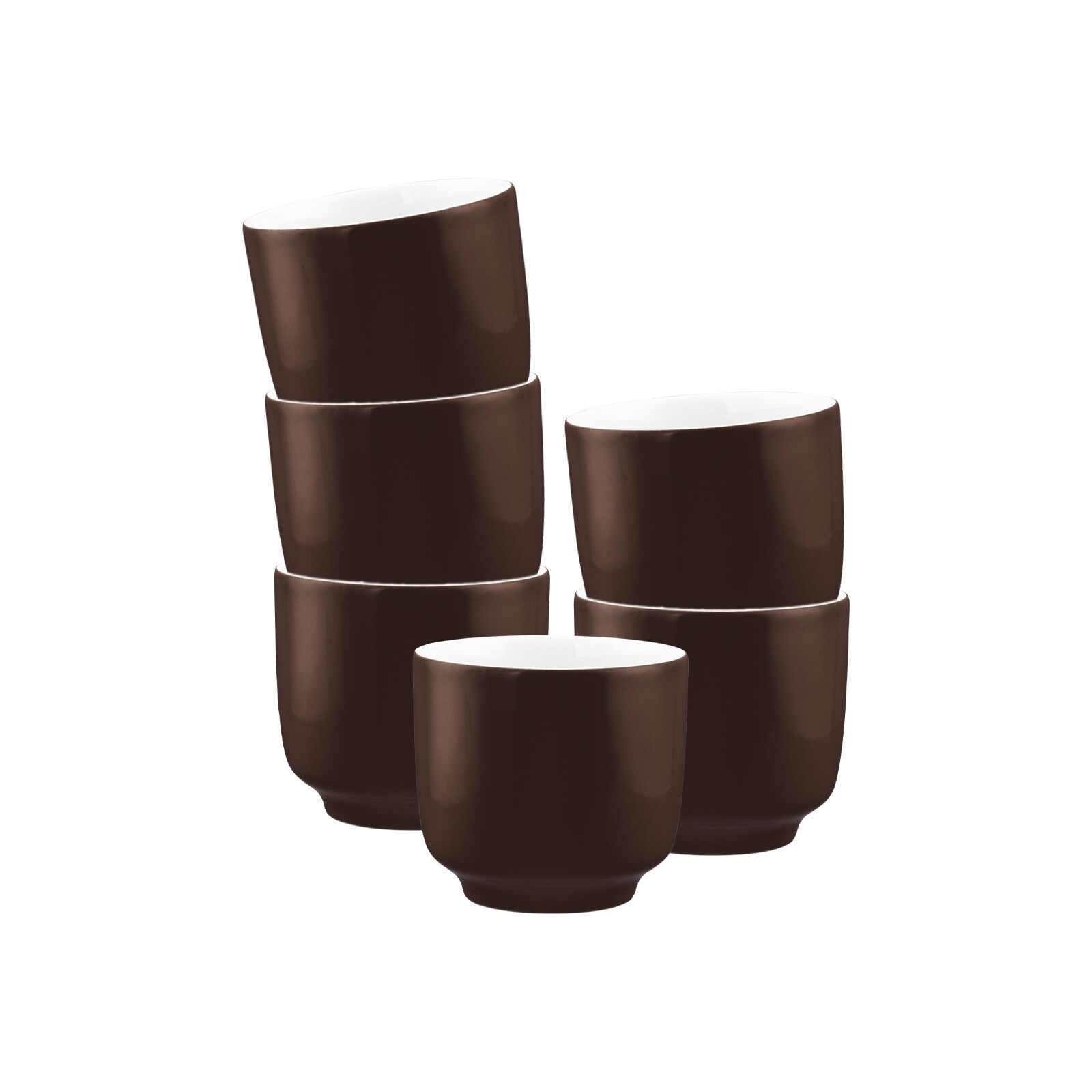 Cappuccinotassen ohne Henkel Sento Home Pure Colors  6er Set
