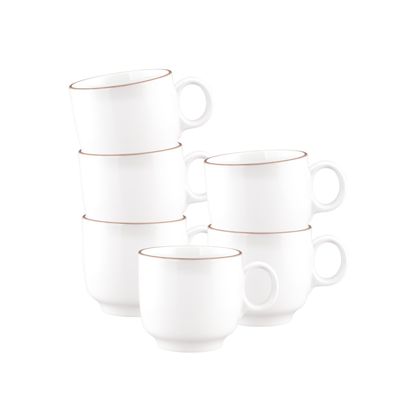 Cappuccinotassen Sento Home Pure Lines  6er Set