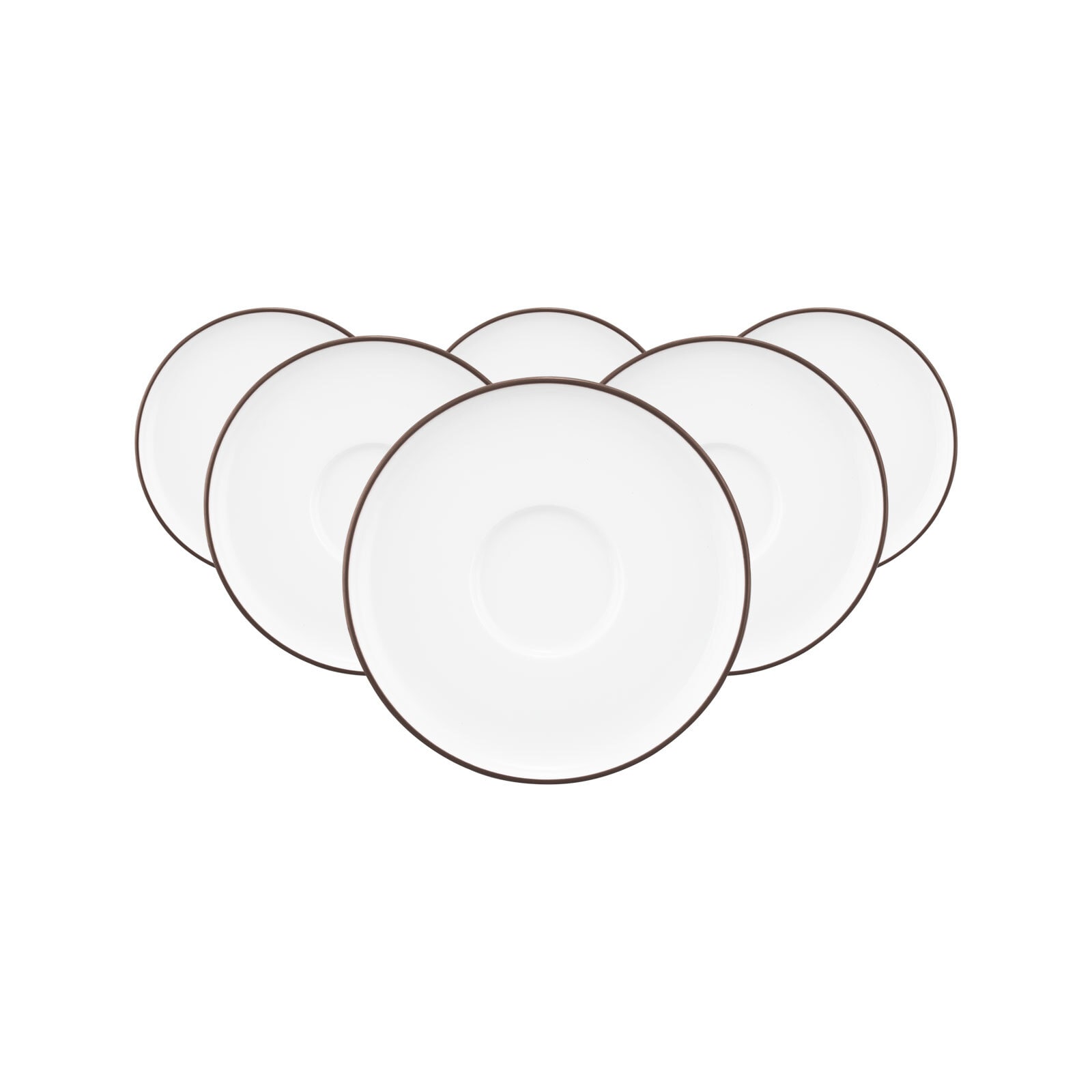 Seltmann Weiden Kombiuntertassen Sento Home Pure Lines &oslash; 16,2 cm 6er Set - Bild 1