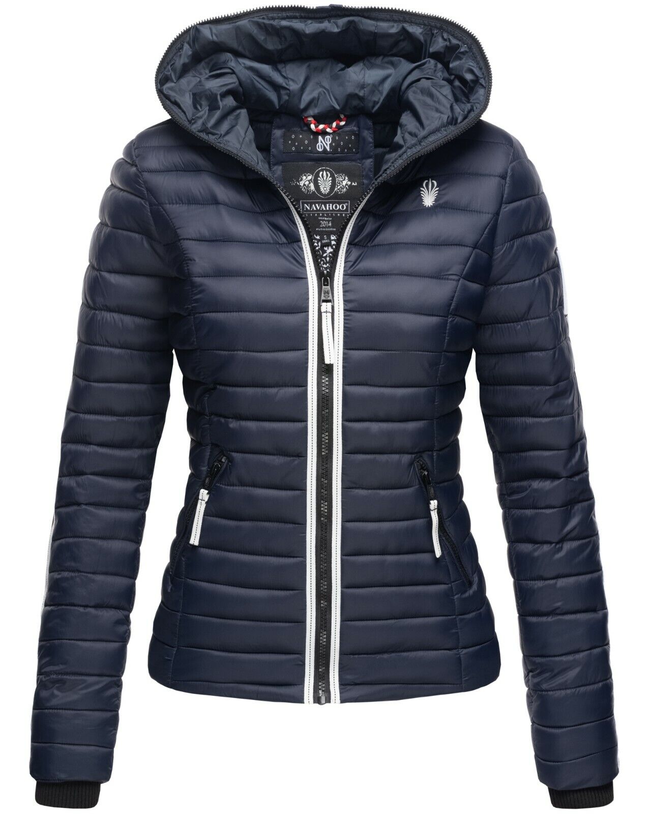 NAVAHOO Damen Steppjacke leichte &Uuml;bergangsjacke mit Kapuze Kimuk Princess - Bild 1