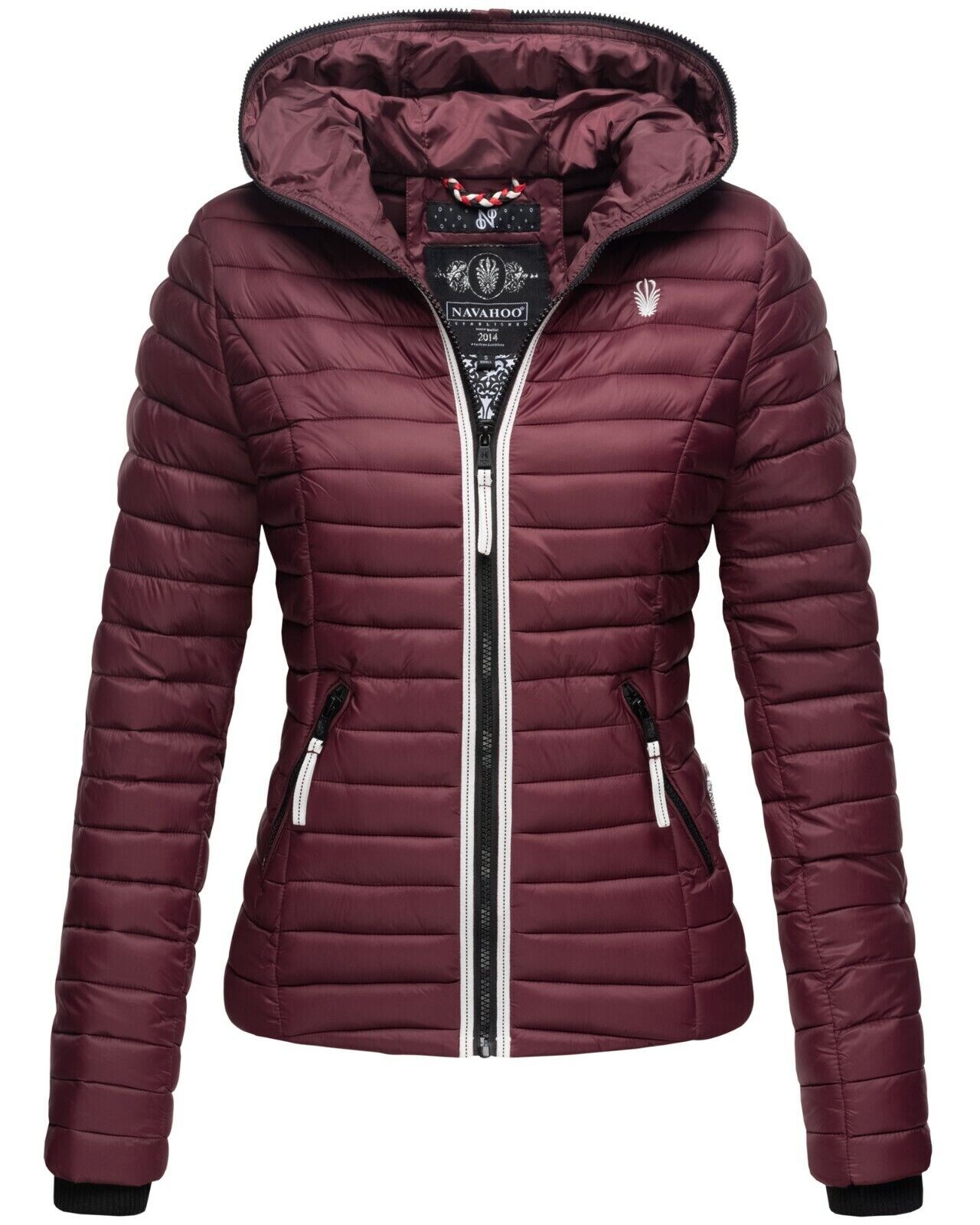 NAVAHOO Damen Steppjacke leichte Übergangsjacke mit Kapuze Kimuk Princess | 04059072412385