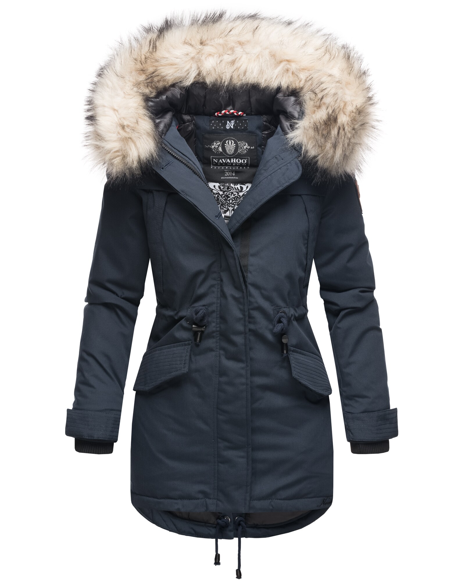 NAVAHOO Damen Wintermantel Parka mit abnehmbarem Kunstfell Lady Like - Bild 1
