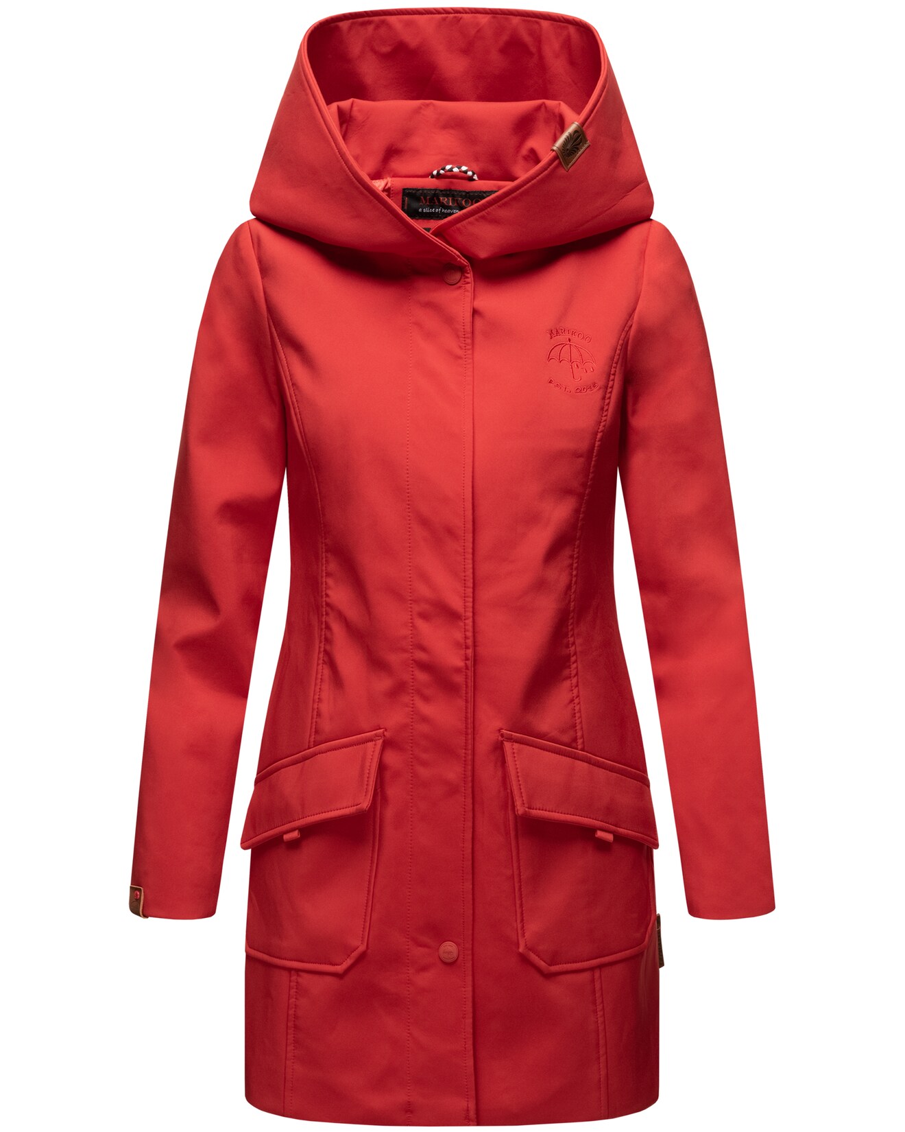MARIKOO Damen Outdoor Winter Softshelljacke Regenjacke mit großer Kapuze Mayleen