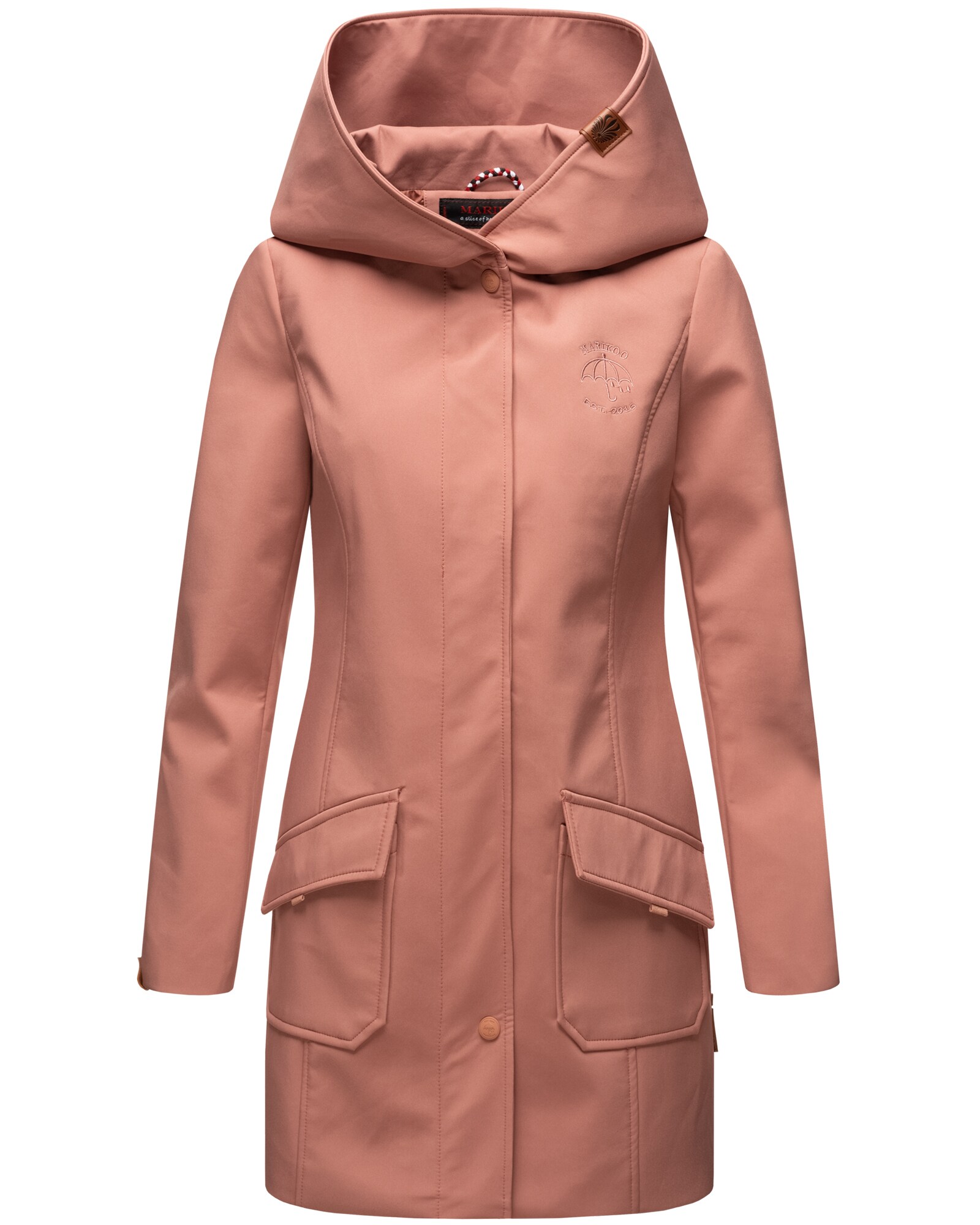 MARIKOO Damen Outdoor Winter Softshelljacke Regenjacke mit gro&szlig;er Kapuze Mayleen - Bild 1