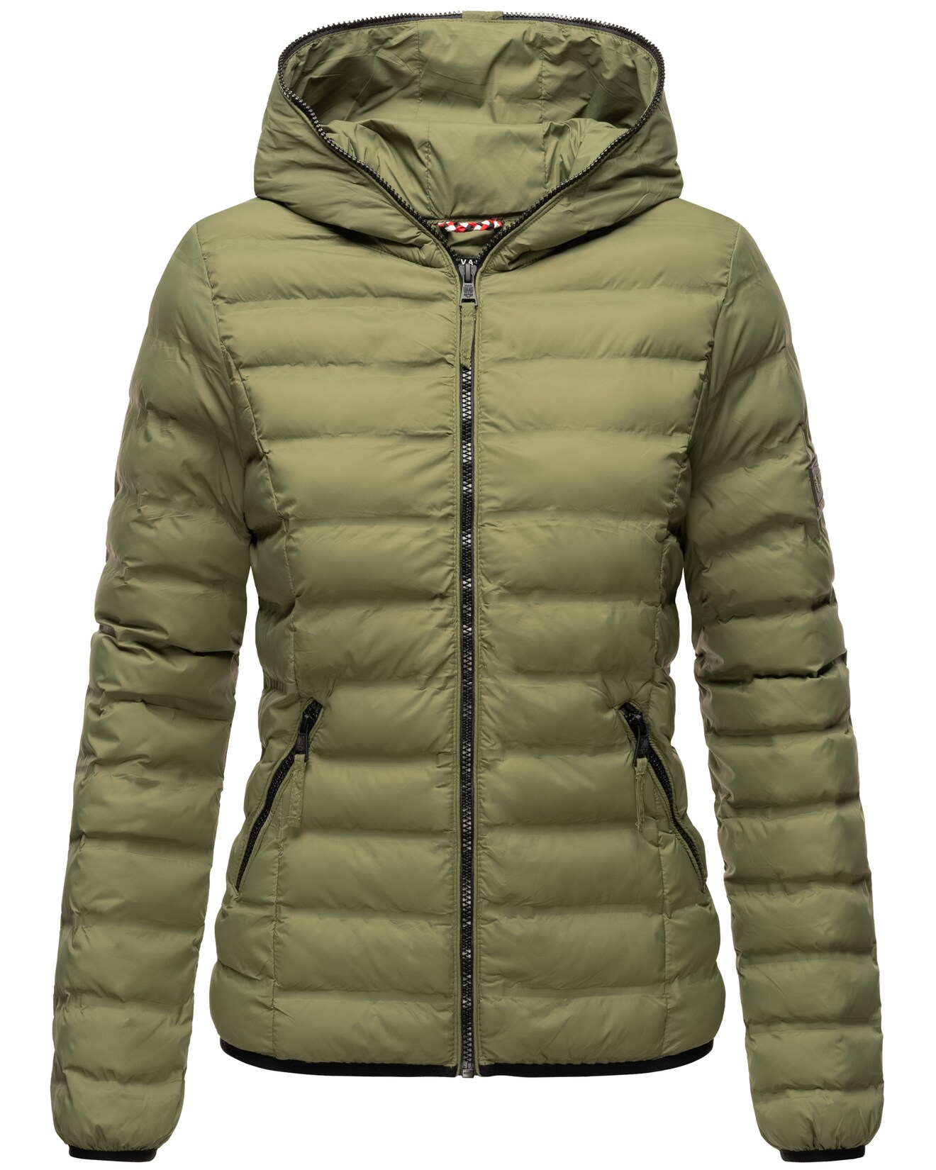 NAVAHOO Damen Stylische Steppjacke Übergangsjacke mit Kapuze Neevia
