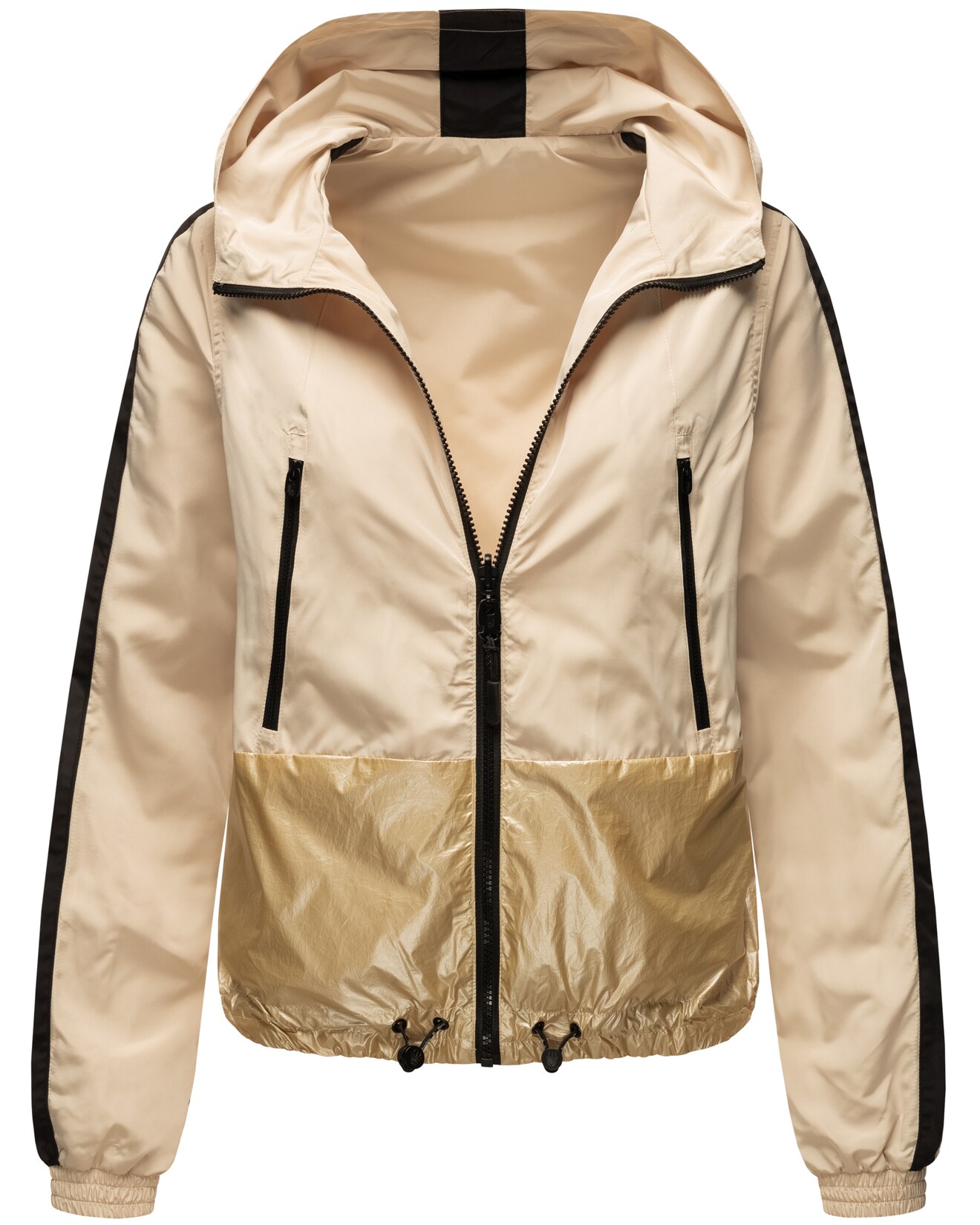 NAVAHOO Damen Ultraleichte Wendejacke 2-in-1 Übergangsjacke mit Kapuze Sunitaa