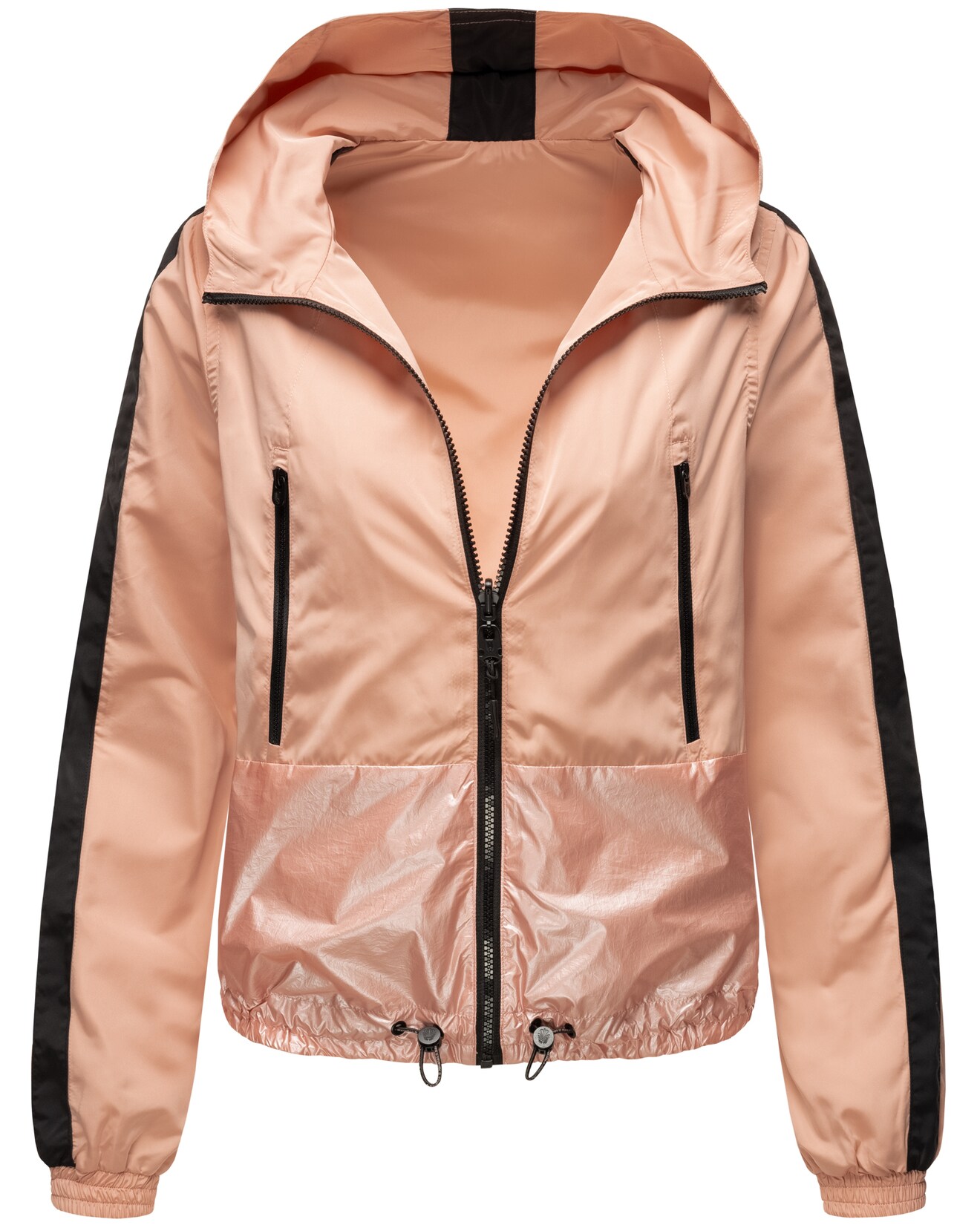 NAVAHOO Damen Ultraleichte Wendejacke 2-in-1 Übergangsjacke mit Kapuze Sunitaa