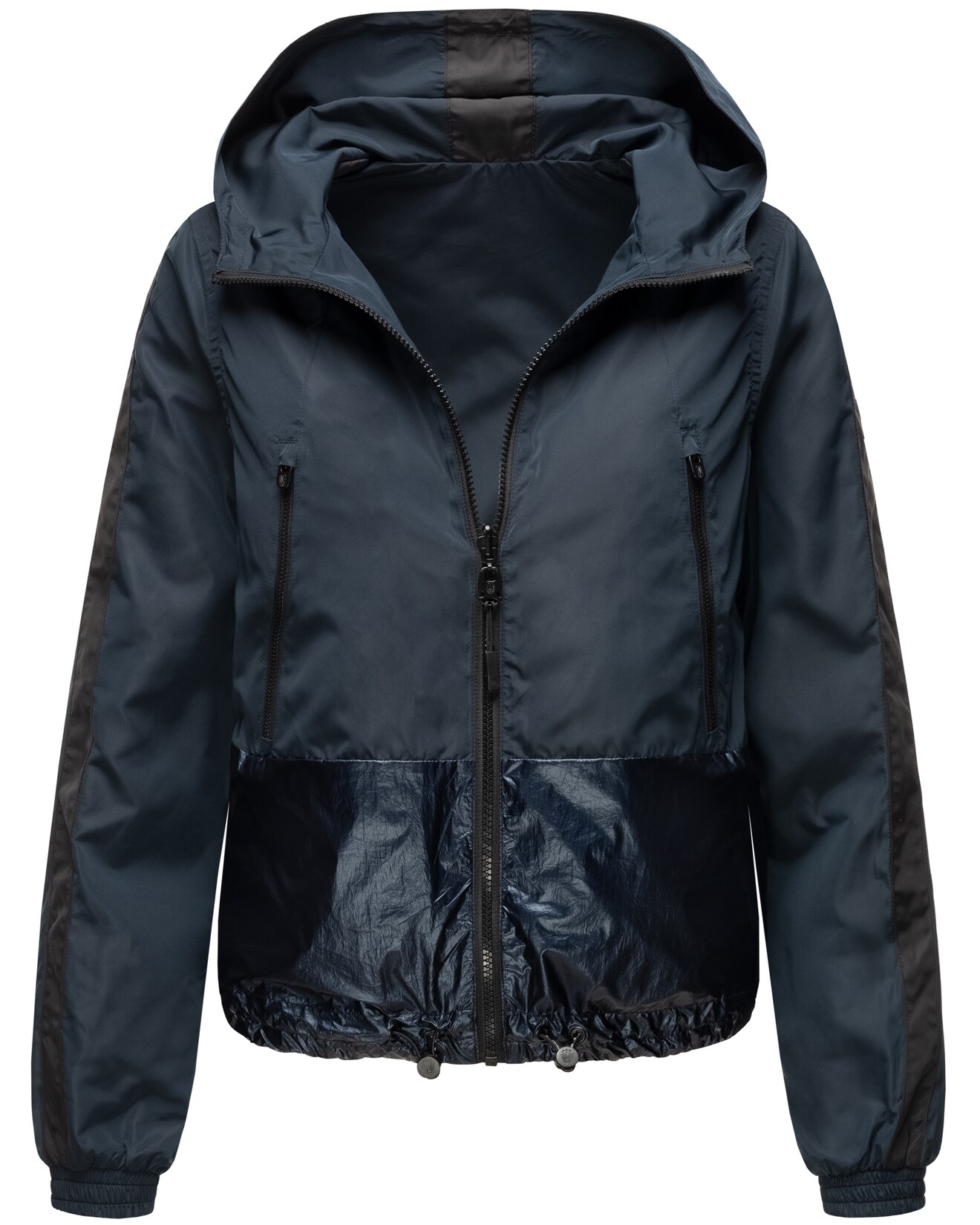 NAVAHOO Damen Ultraleichte Wendejacke 2-in-1 Übergangsjacke mit Kapuze Sunitaa