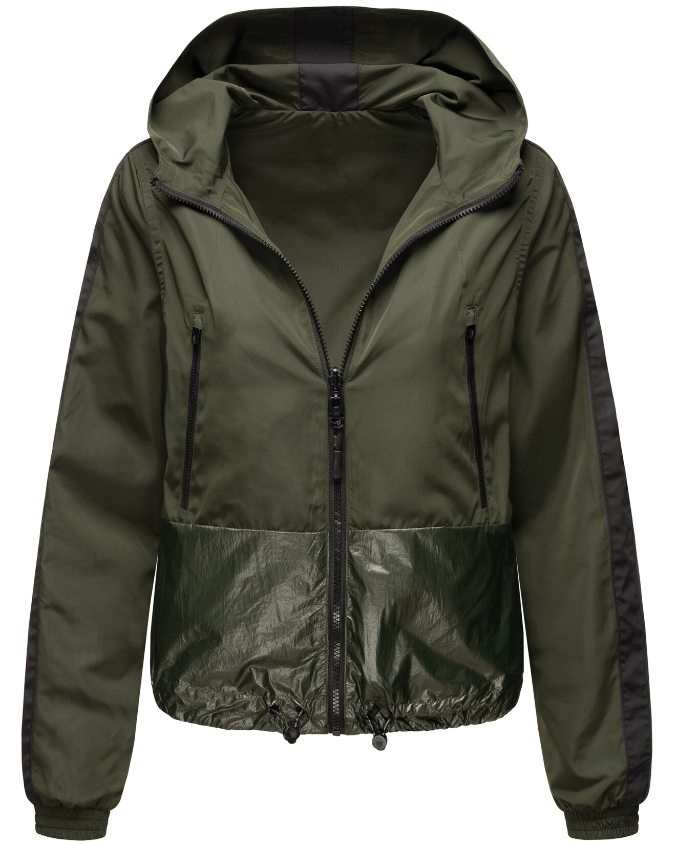 NAVAHOO Damen Ultraleichte Wendejacke 2-in-1 Übergangsjacke mit Kapuze Sunitaa