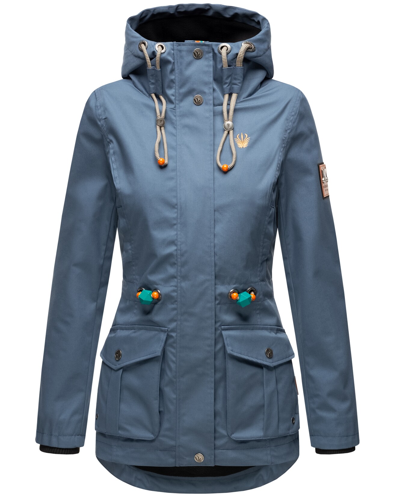 MARIKOO Damen Outdoorjacke aus Wasserabweisendem Obermaterial Babetaa