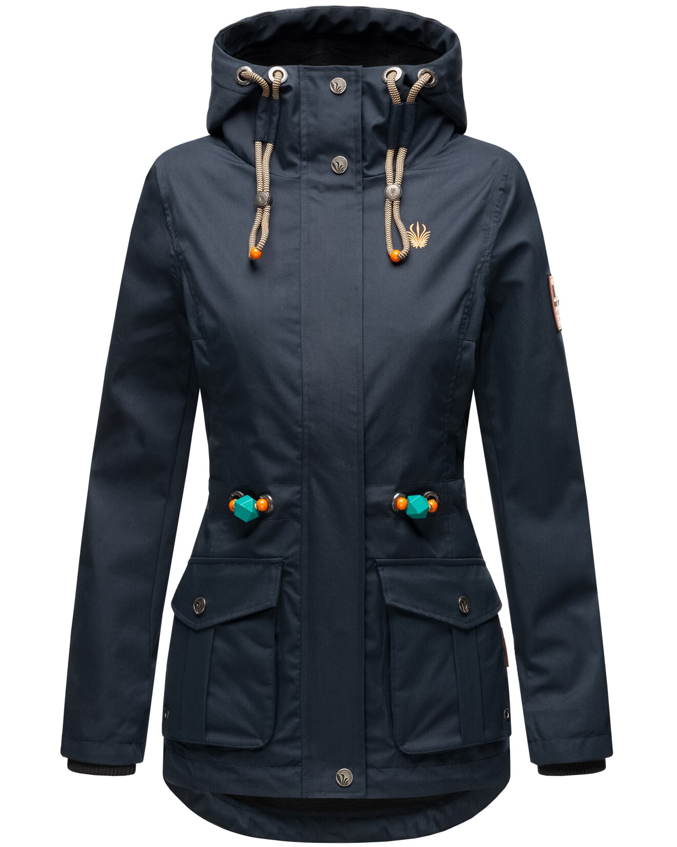 MARIKOO Damen Outdoorjacke aus Wasserabweisendem Obermaterial Babetaa
