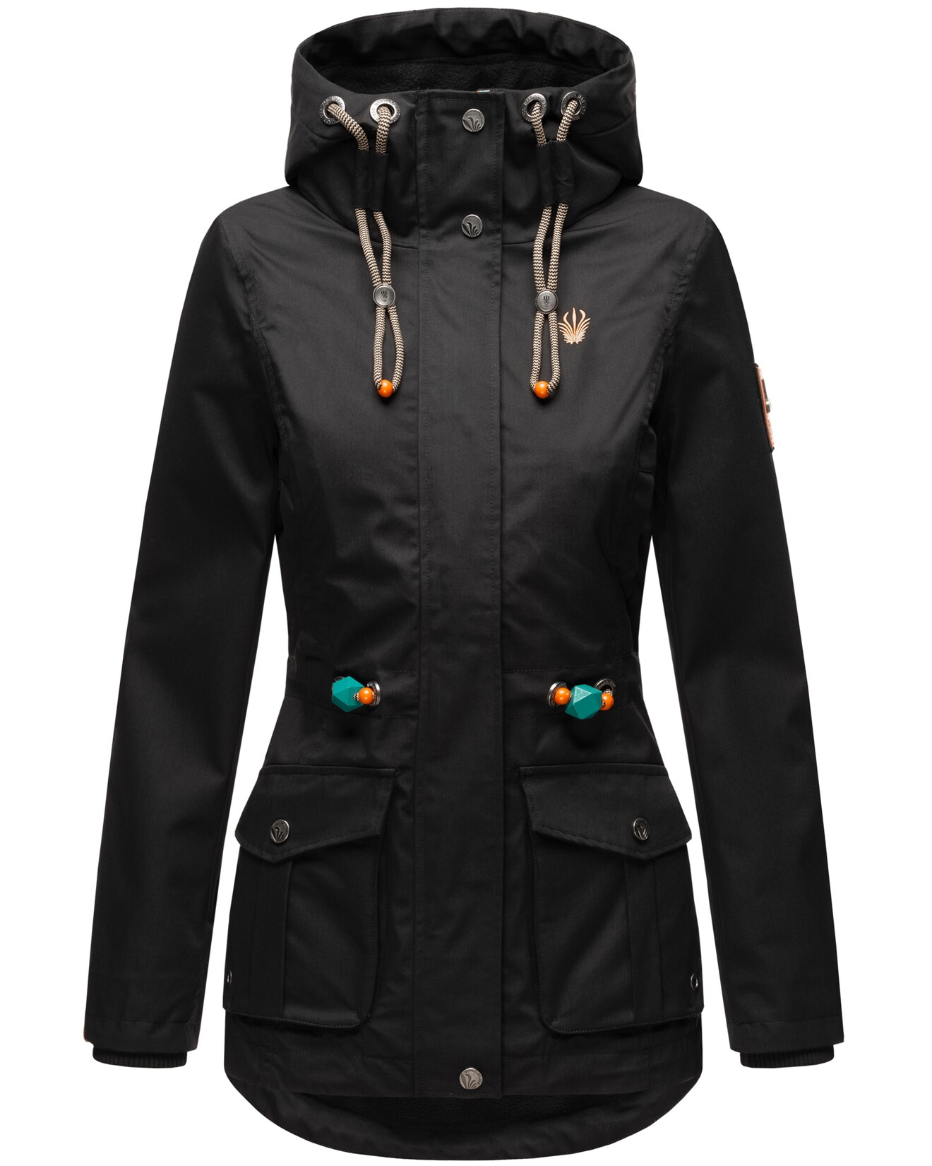 MARIKOO Damen Outdoorjacke aus Wasserabweisendem Obermaterial Babetaa