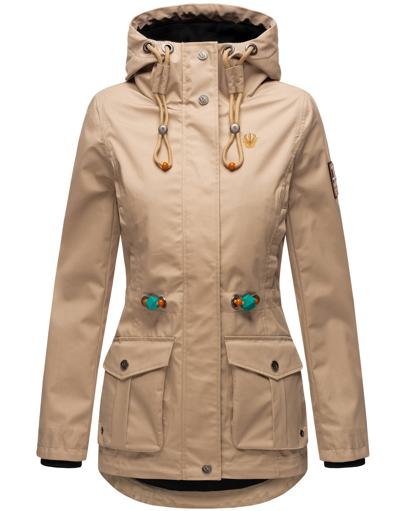 MARIKOO Damen Outdoorjacke aus Wasserabweisendem Obermaterial Babetaa
