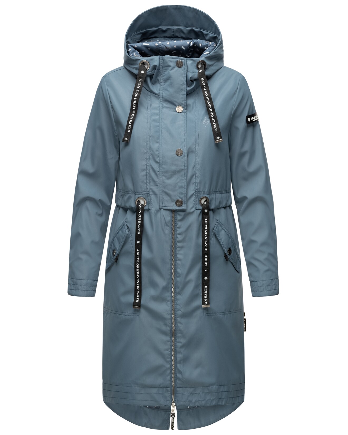 NAVAHOO Damen Modischer Funktionsparka Übergangs Outdoorjacke mit Kapuze Josinaa