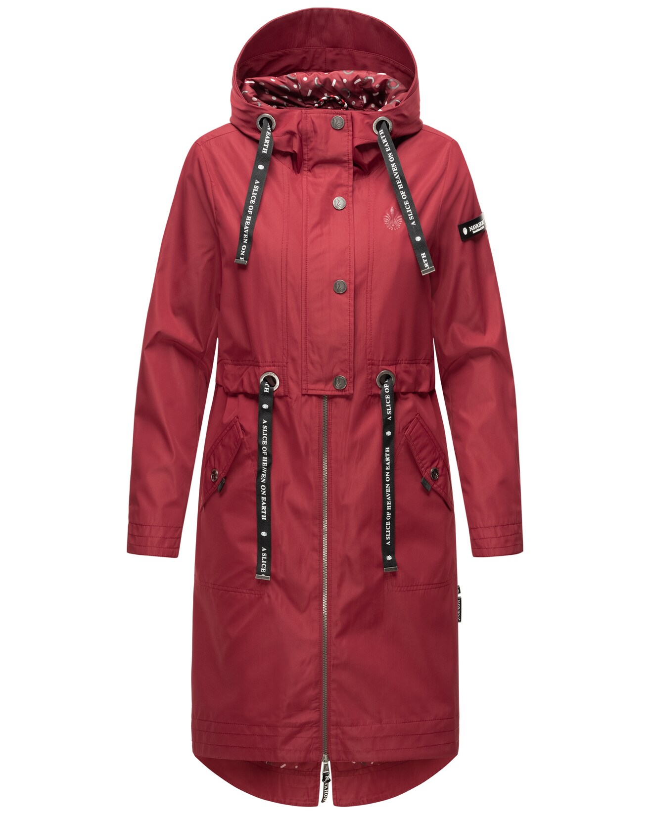 NAVAHOO Damen Modischer Funktionsparka Übergangs Outdoorjacke mit Kapuze Josinaa