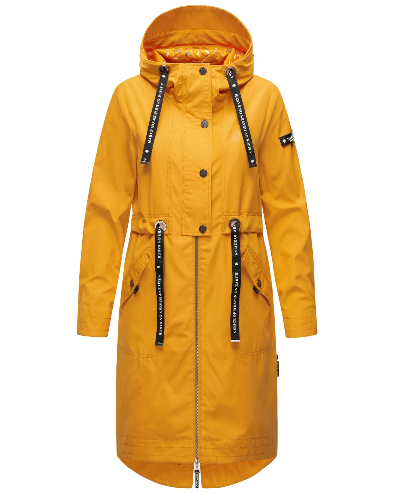 NAVAHOO Damen Modischer Funktionsparka Übergangs Outdoorjacke mit Kapuze Josinaa