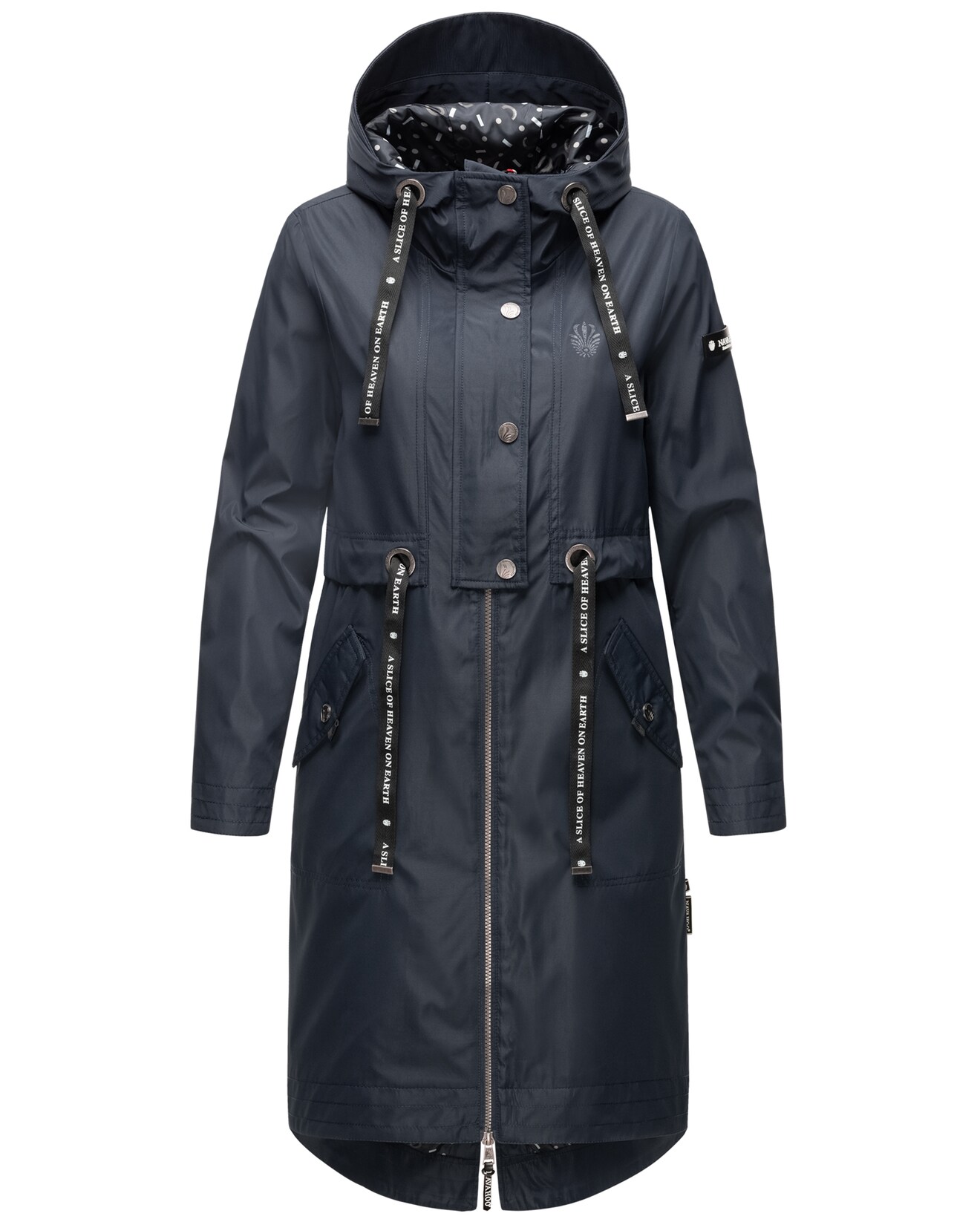 NAVAHOO Damen Modischer Funktionsparka Übergangs Outdoorjacke mit Kapuze Josinaa