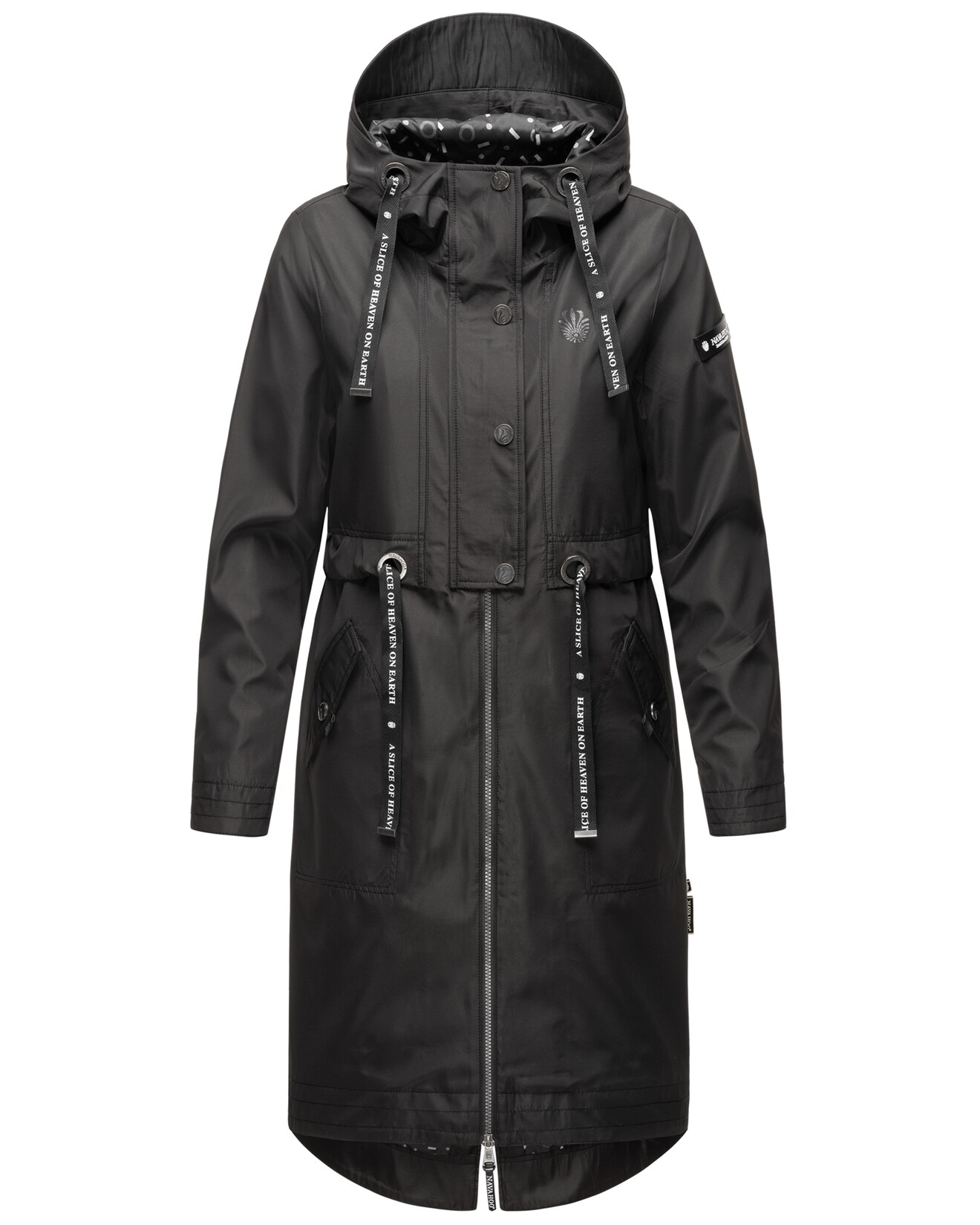 NAVAHOO Damen Modischer Funktionsparka Übergangs Outdoorjacke mit Kapuze Josinaa