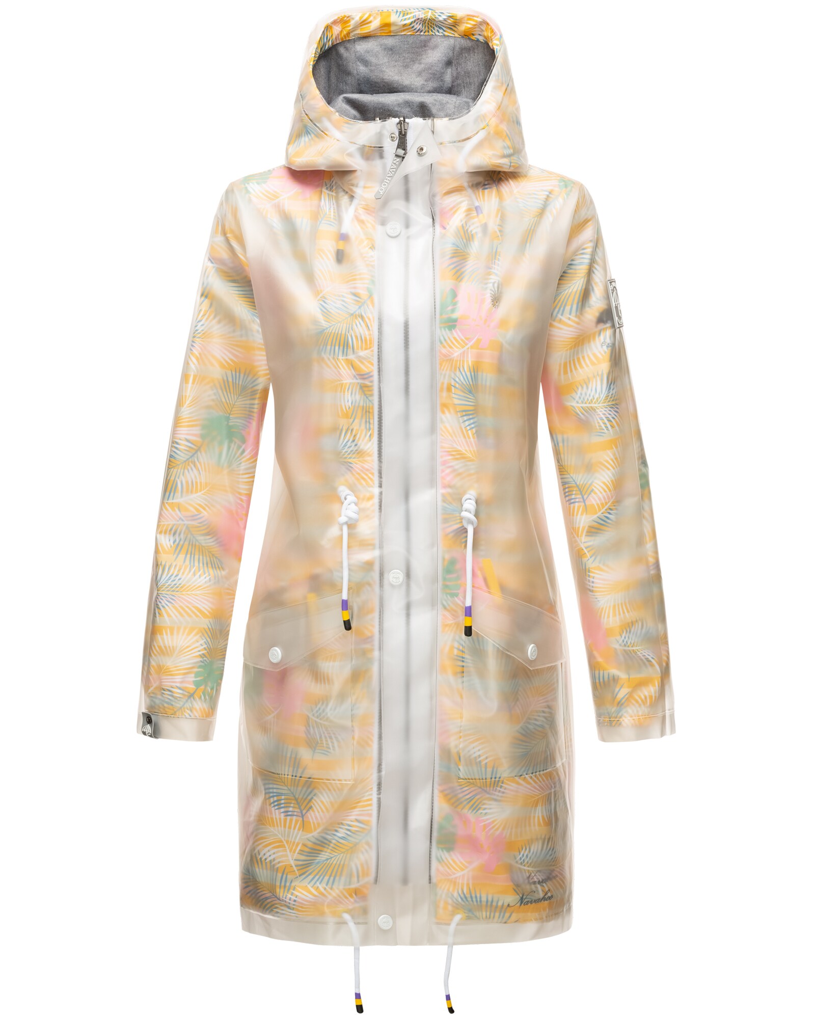 NAVAHOO Damen Funktions Regen Mantel in Outdoor Jacke