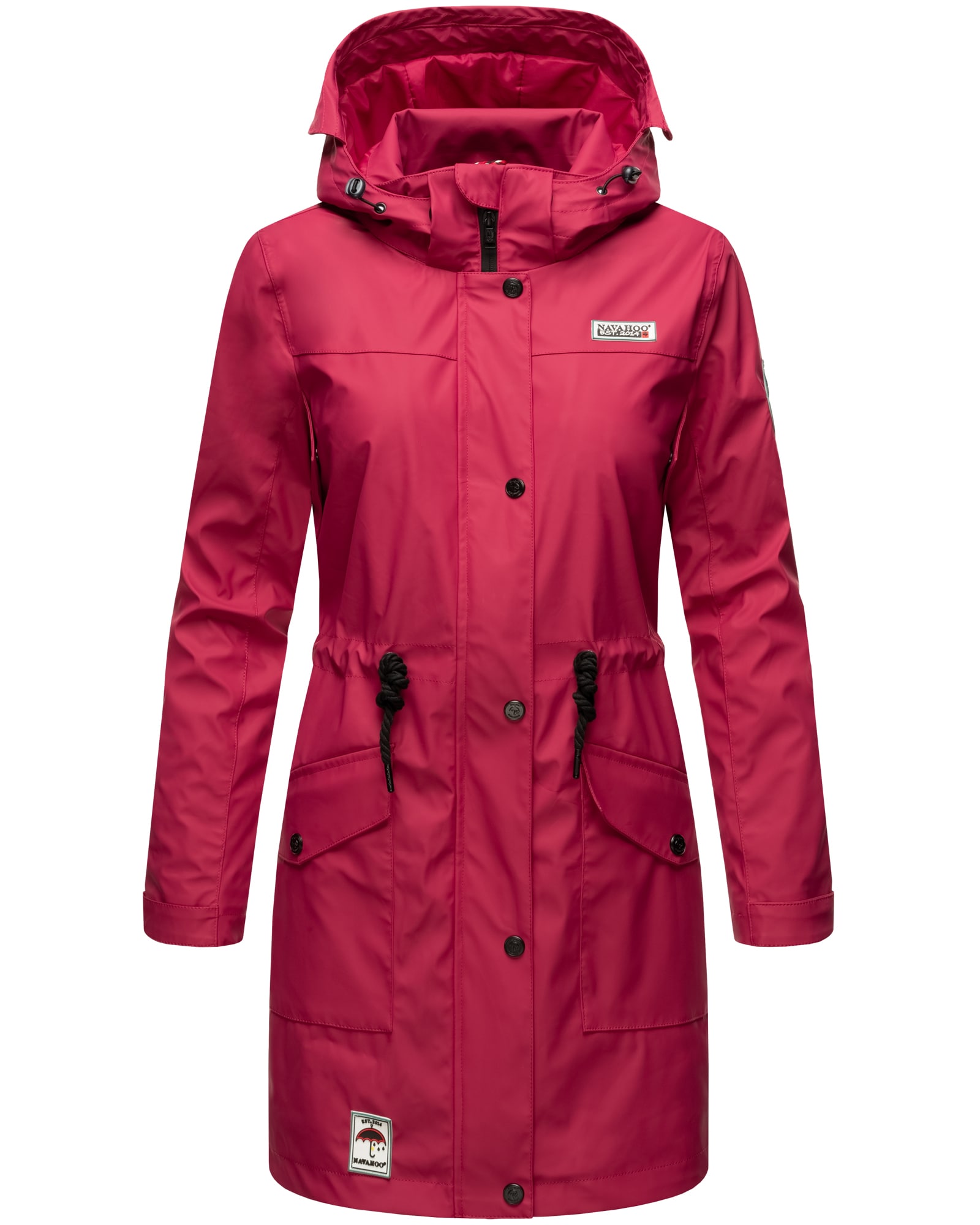 NAVAHOO Damen Outdoorjacke modischer Outdoor Regenmantel Deike - Bild 1