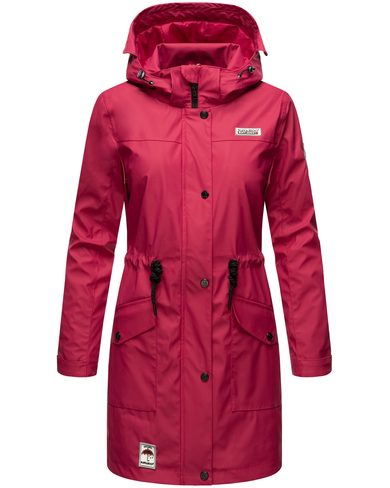 NAVAHOO Damen Outdoorjacke modischer Outdoor Regenmantel Deike | 04059072342118