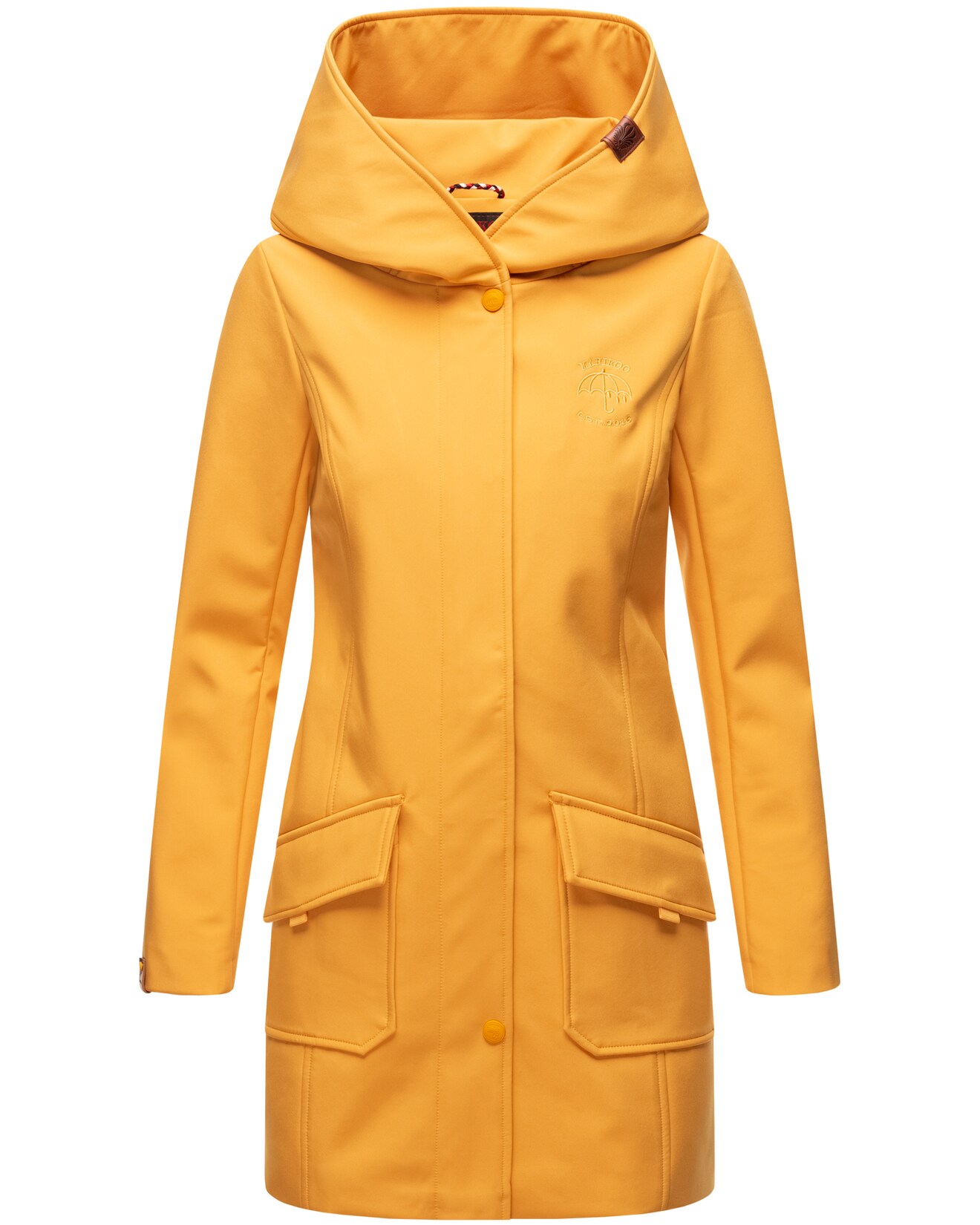 MARIKOO Damen Outdoor Winter Softshelljacke Regenjacke mit großer Kapuze Mayleen