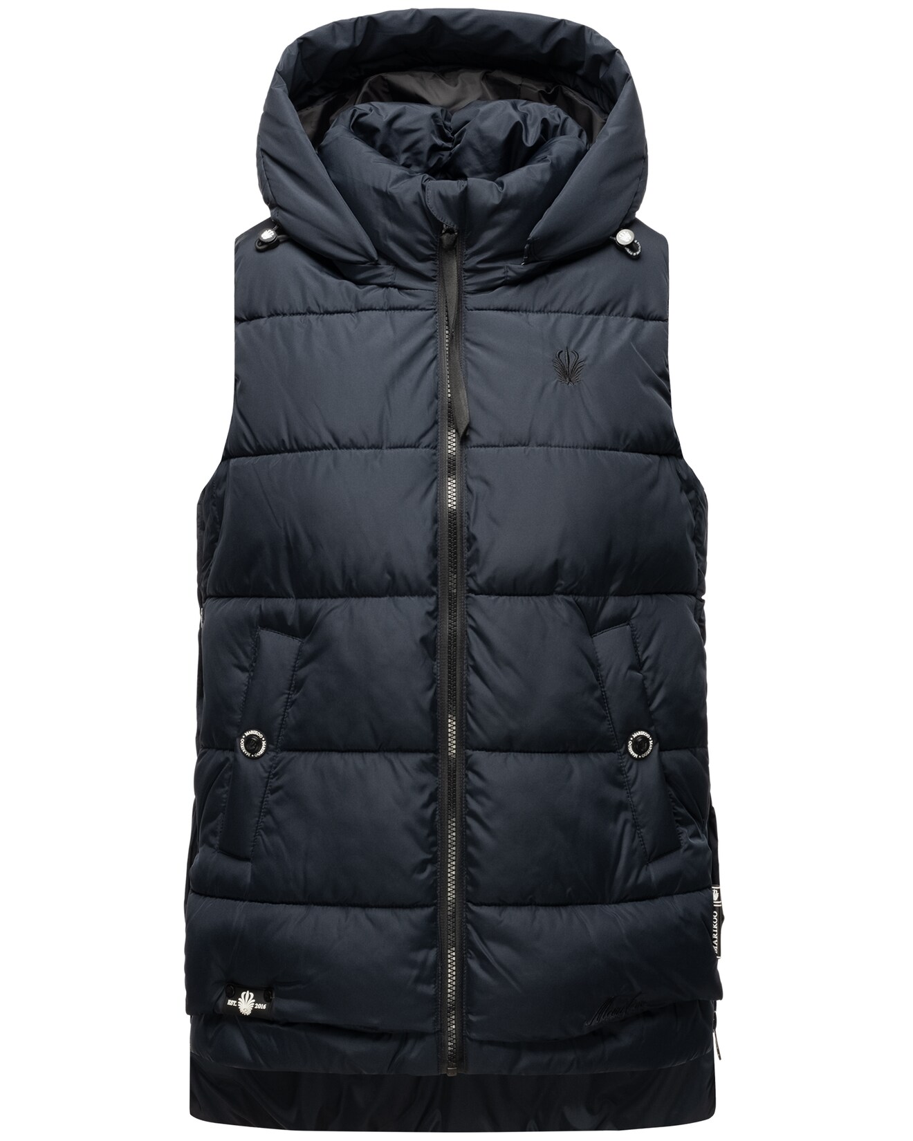 MARIKOO Damen Steppweste Bodywarmer mit Kapuze Zarinaa