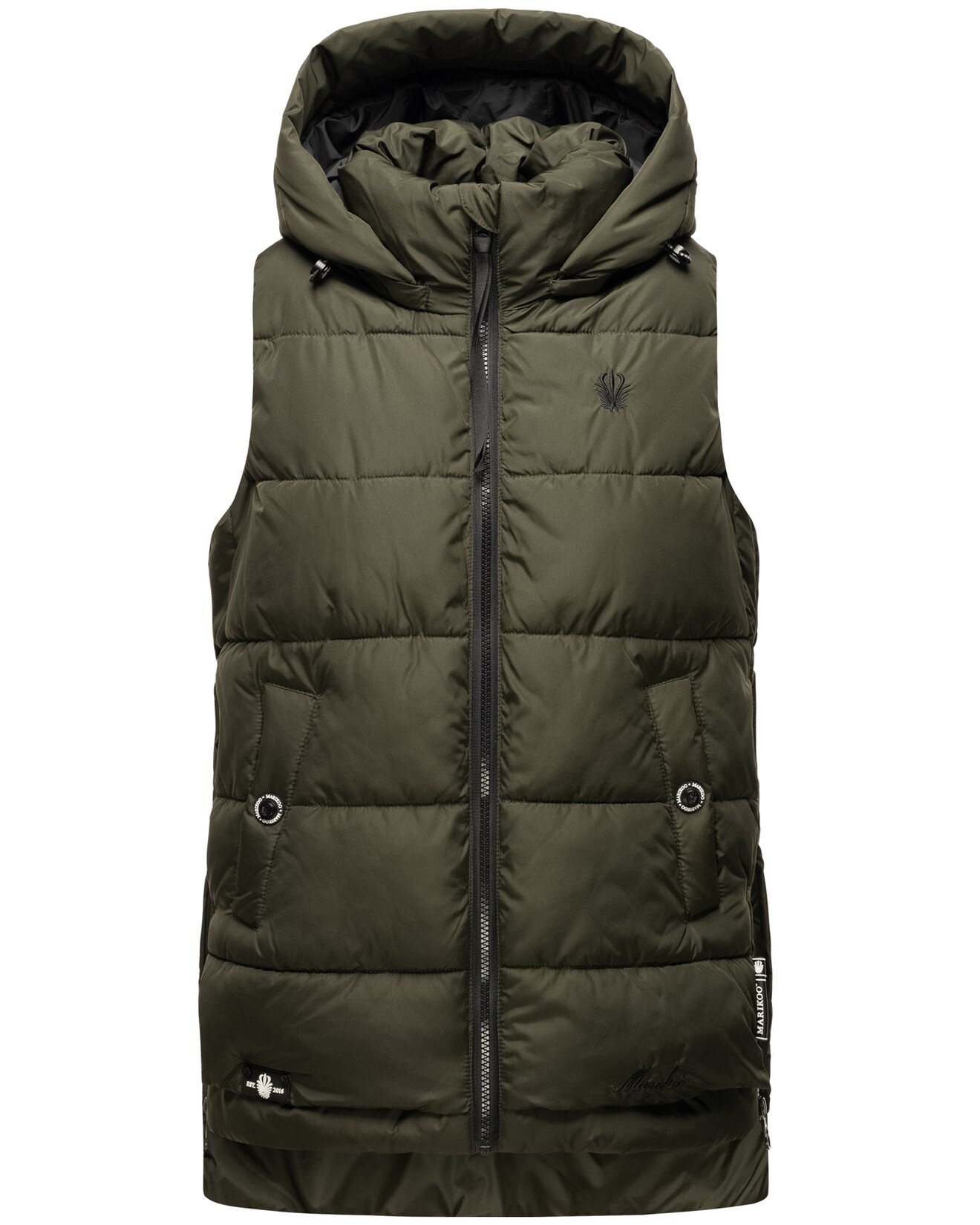 MARIKOO Damen Steppweste Bodywarmer mit Kapuze Zarinaa