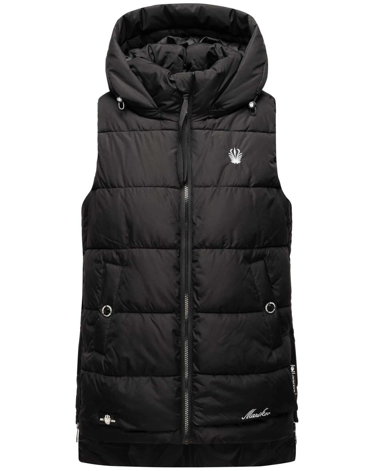 MARIKOO Damen Steppweste Bodywarmer mit Kapuze Zarinaa