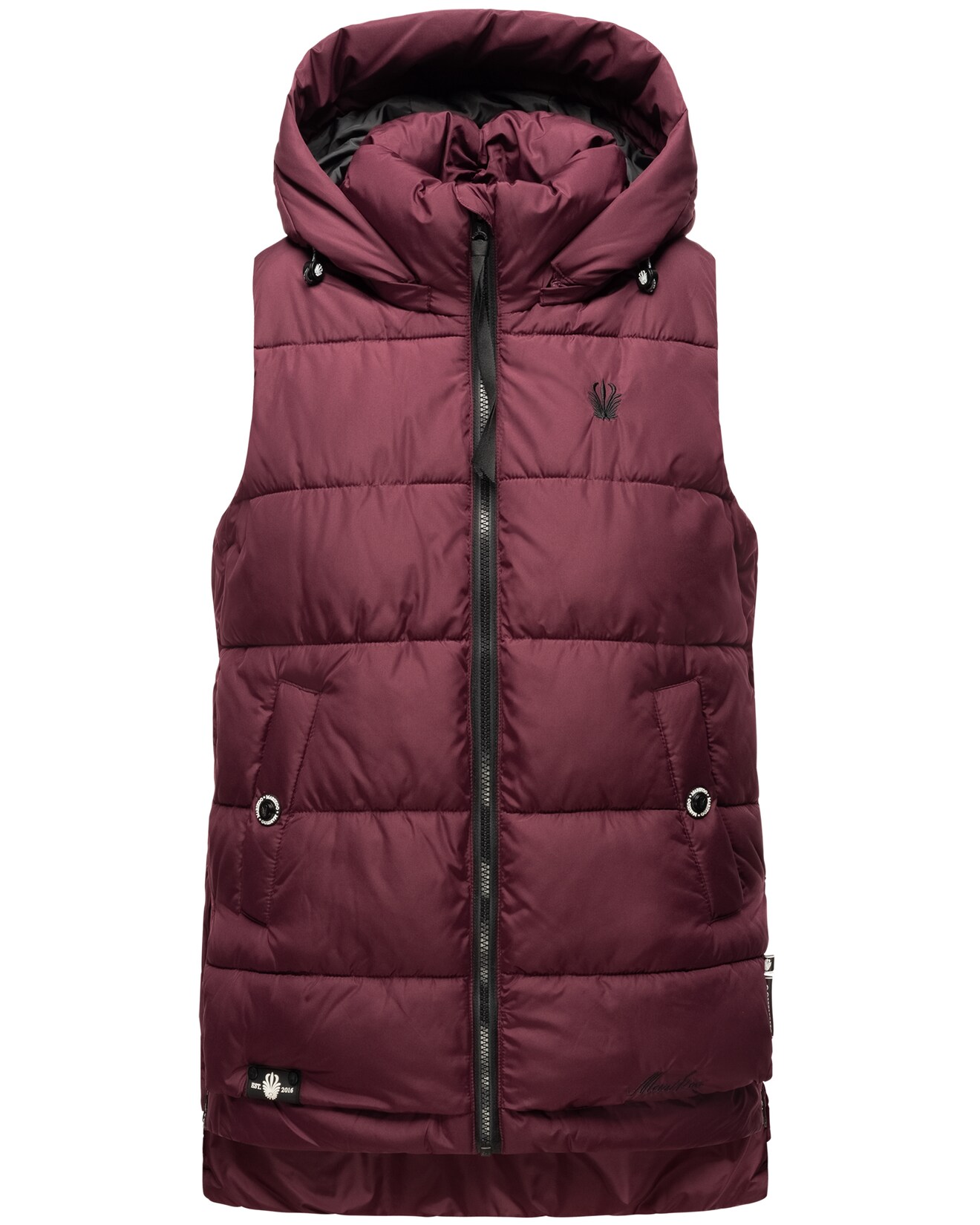MARIKOO Damen Steppweste Bodywarmer mit Kapuze Zarinaa