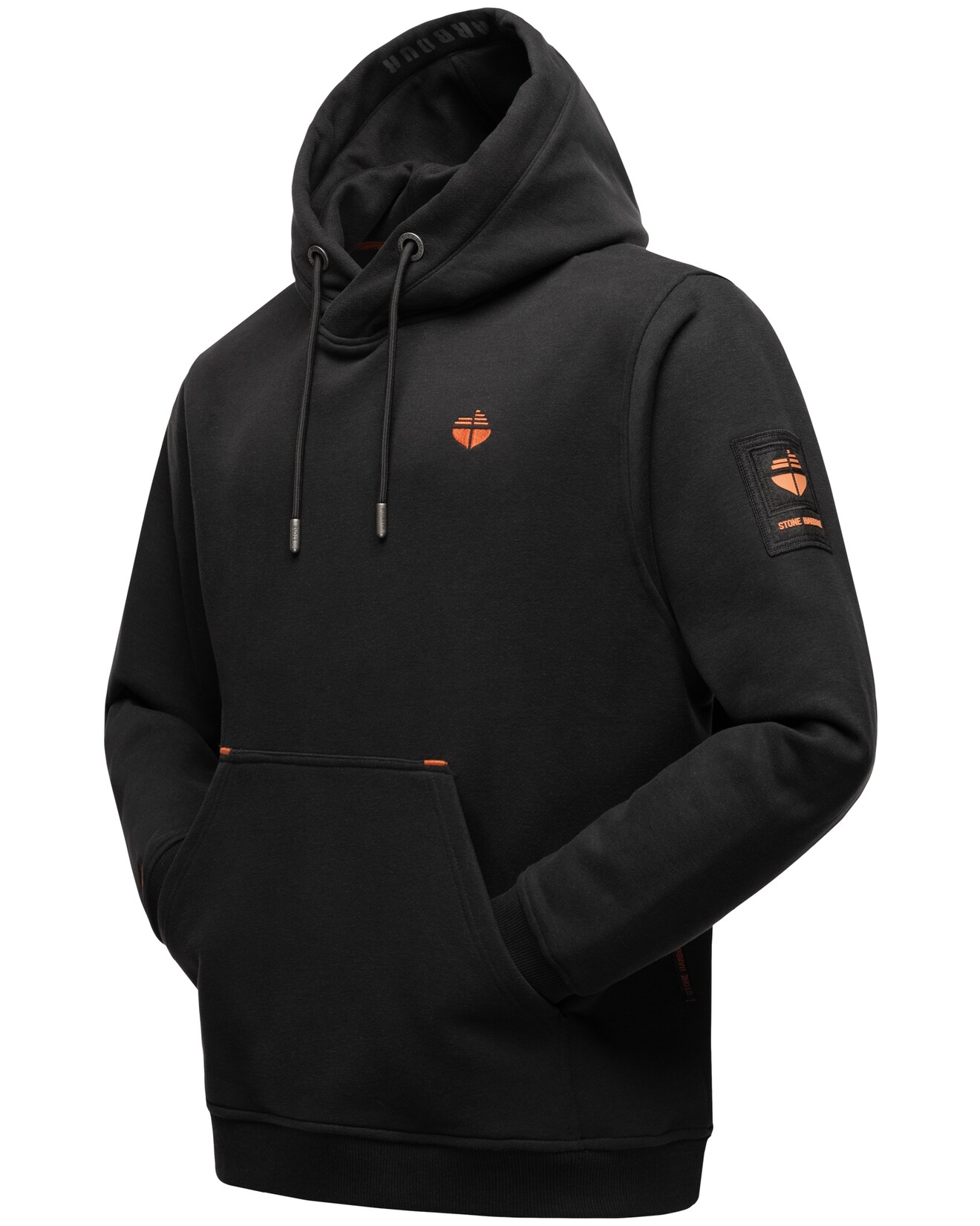 STONE HARBOUR Herren Sweater stylischer Hoodie im Oversize-Look Bodo Shain
