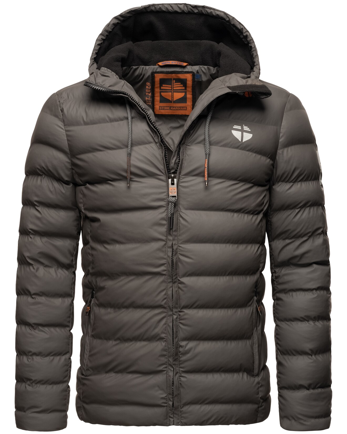 STONE HARBOUR Herren Winterjacke Wasserdichte Gesteppte Winter Regenjacke Zaharoo