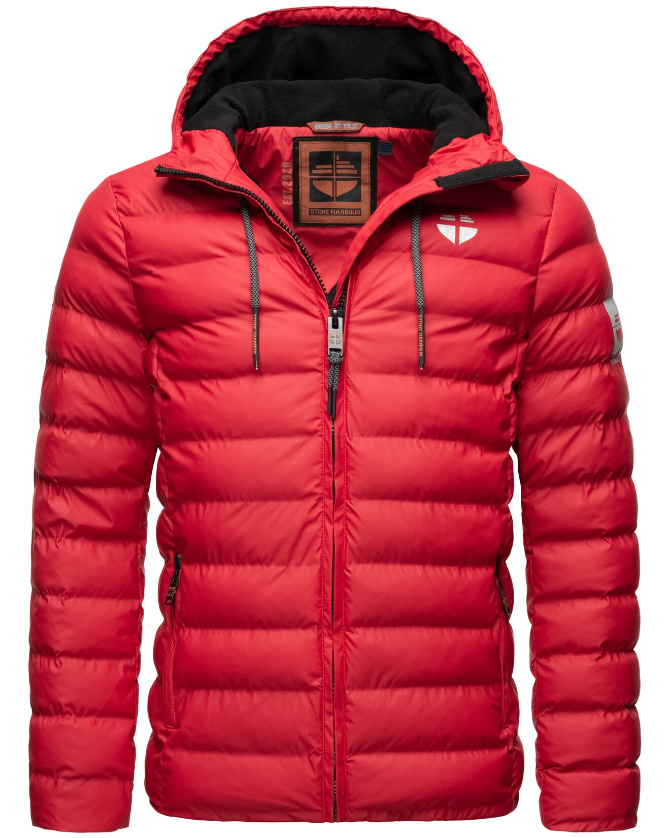 STONE HARBOUR Herren Winterjacke Wasserdichte Gesteppte Winter Regenjacke Zaharoo