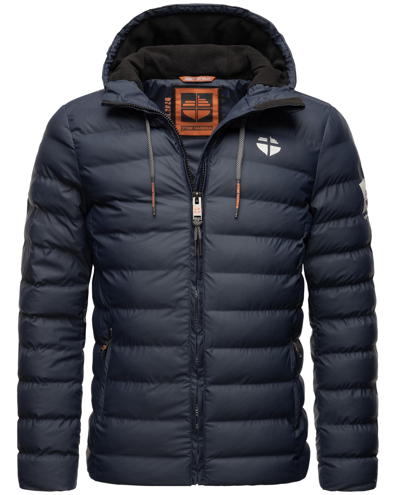 STONE HARBOUR Herren Winterjacke Wasserdichte Gesteppte Winter Regenjacke Zaharoo